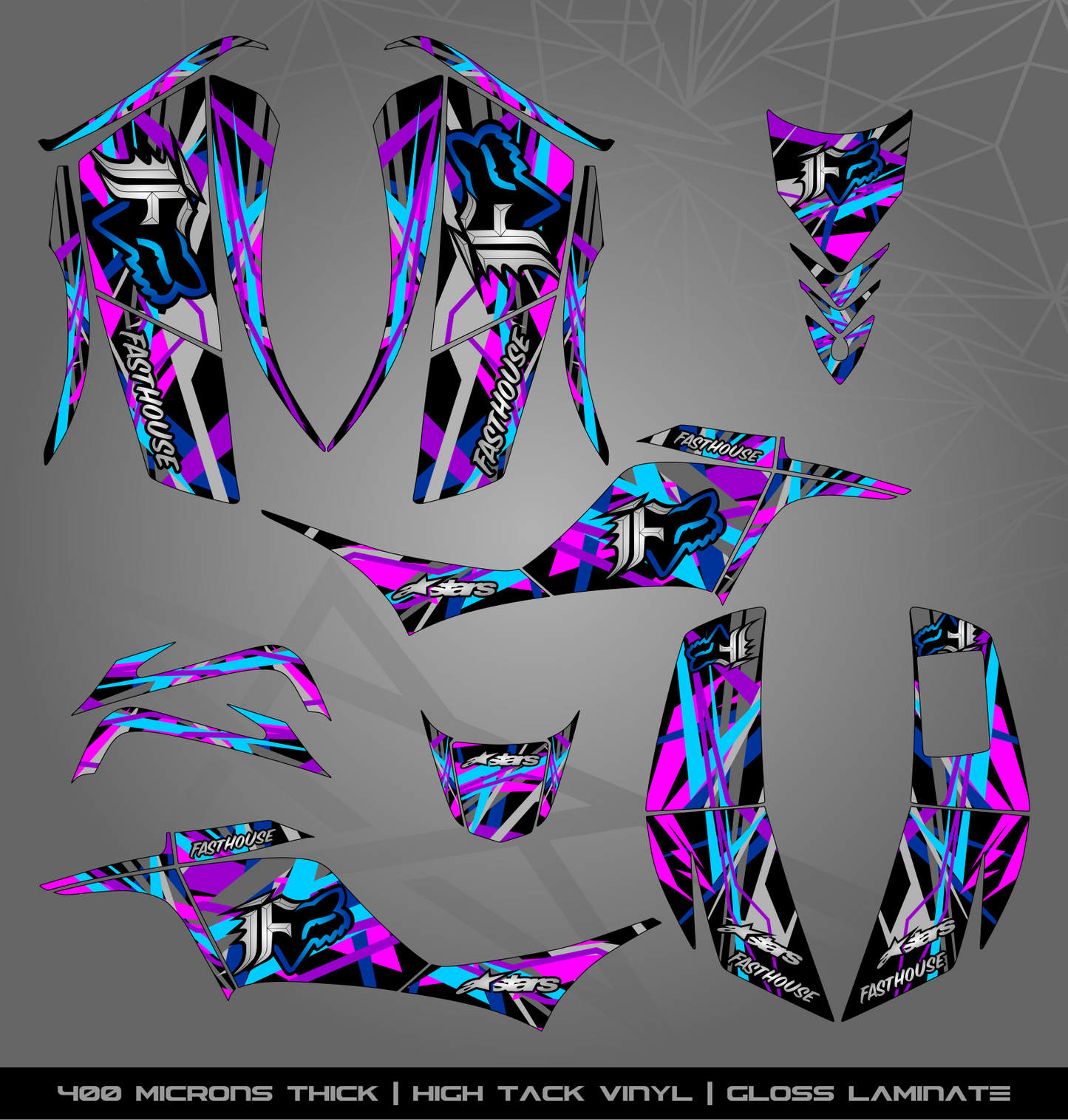 Full Sticker Kit for Kawasaki KFX 700