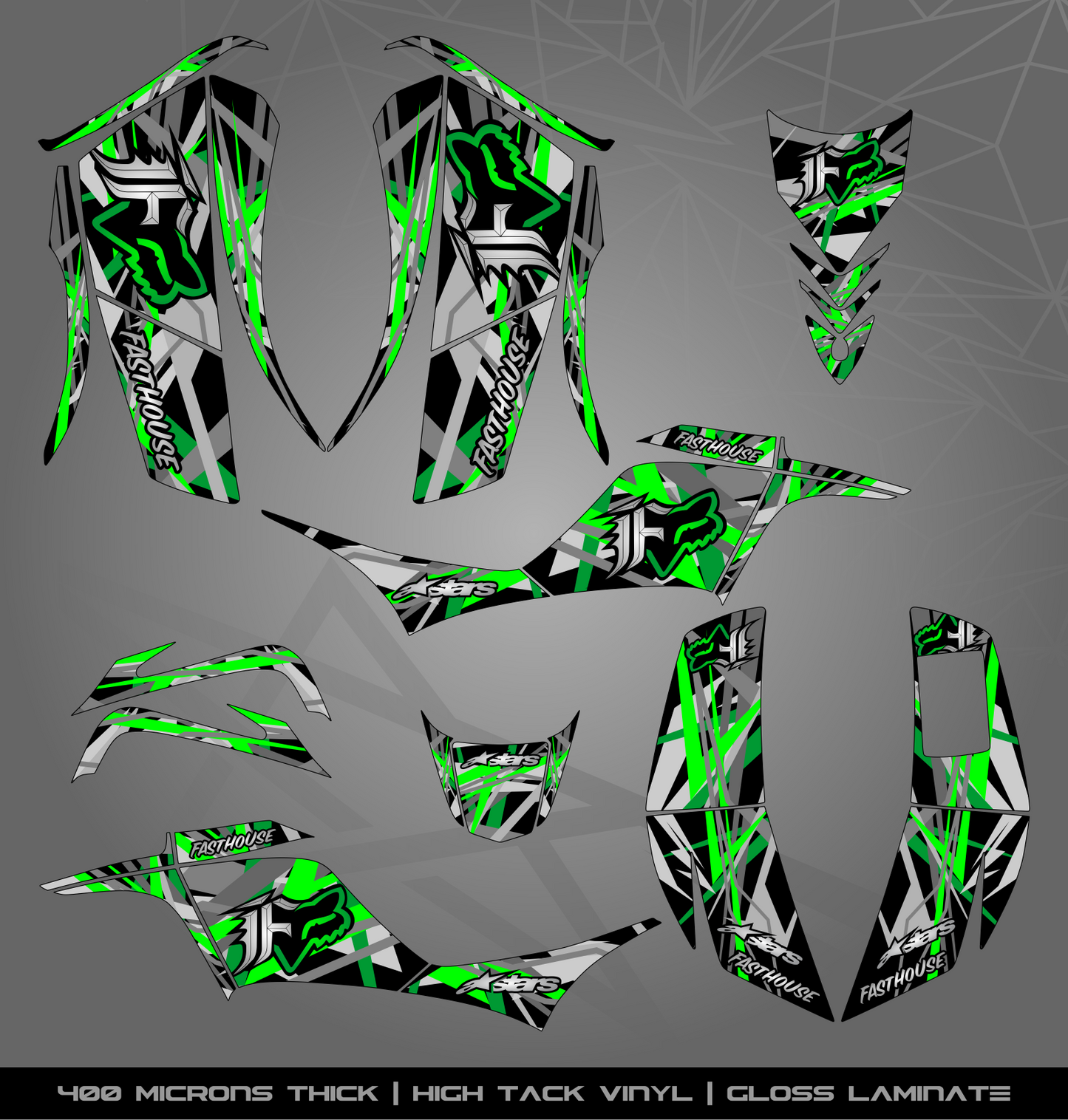 Full Sticker Kit for Kawasaki KFX 700