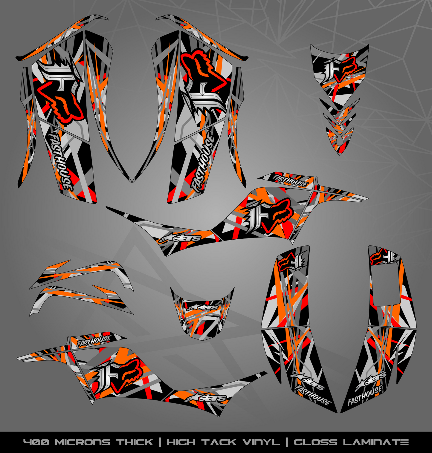 Full Sticker Kit for Kawasaki KFX 700