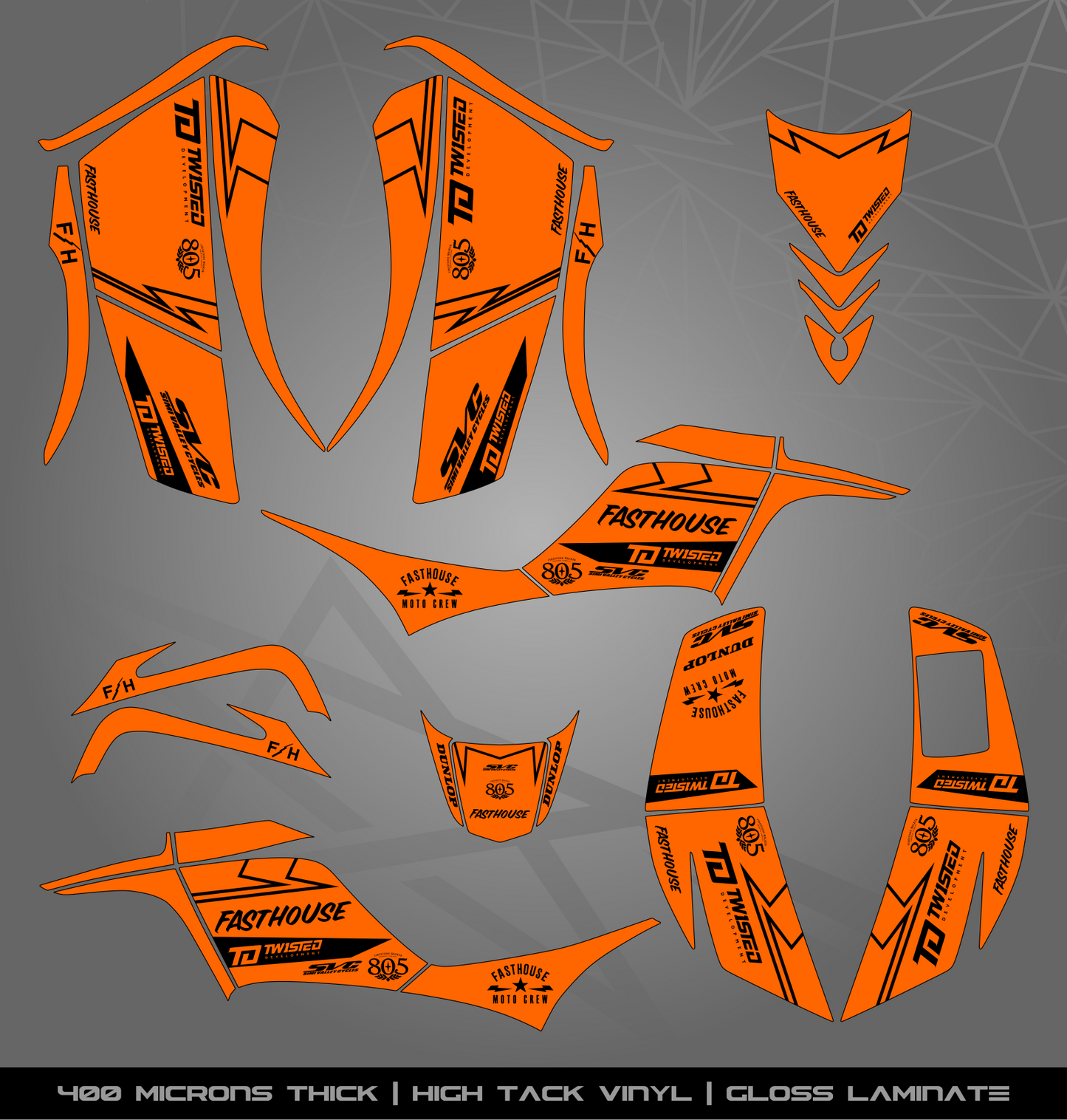 Full Sticker Kit for Kawasaki KFX 700