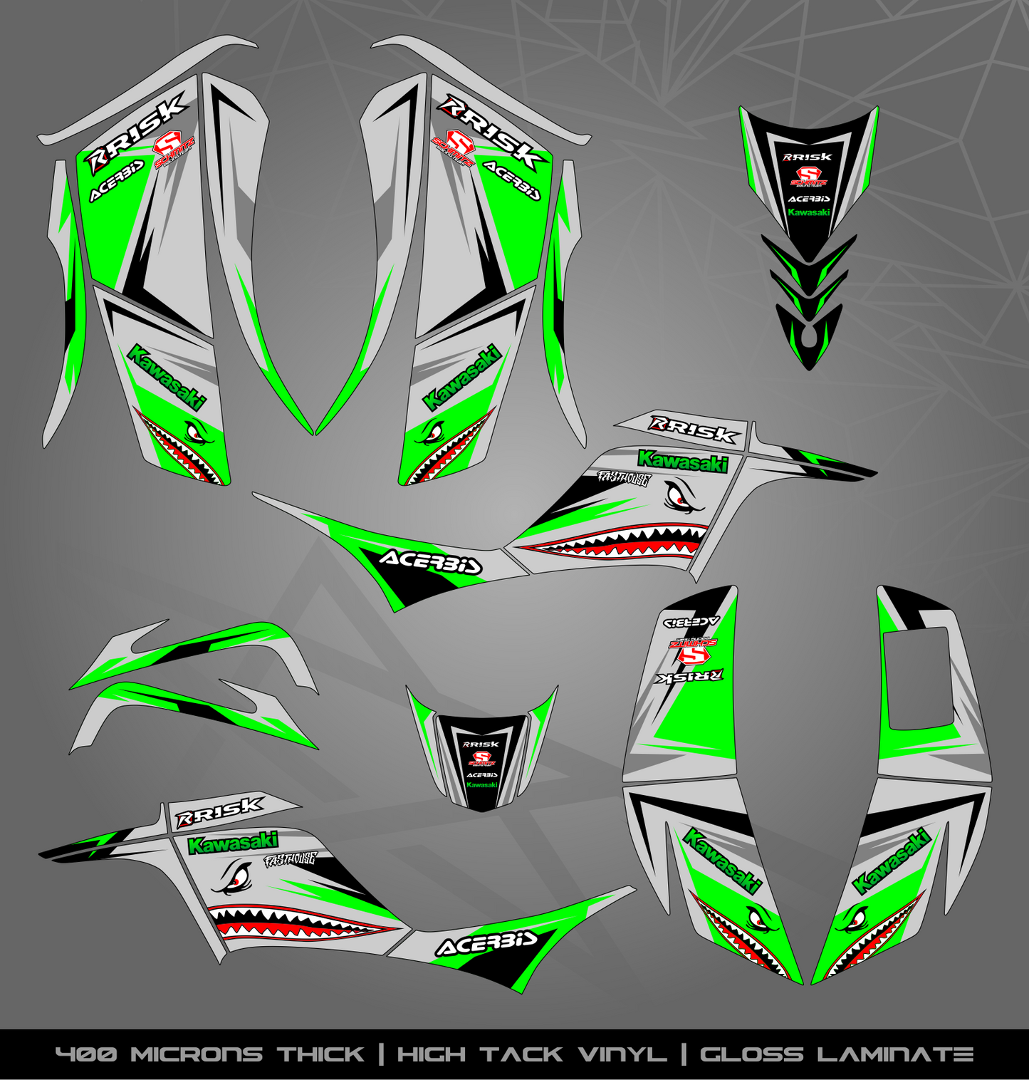 Full Sticker Kit for Kawasaki KFX 700