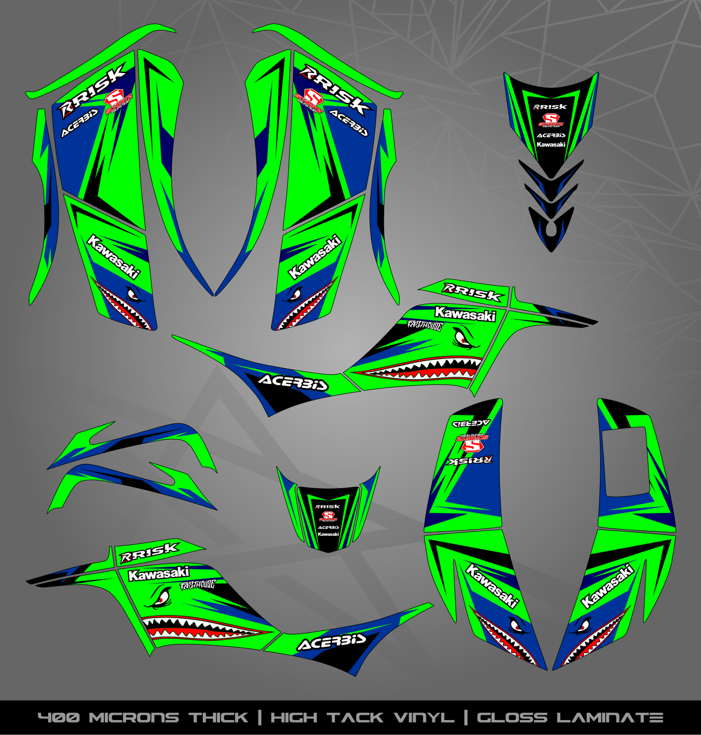 Full Sticker Kit for Kawasaki KFX 700