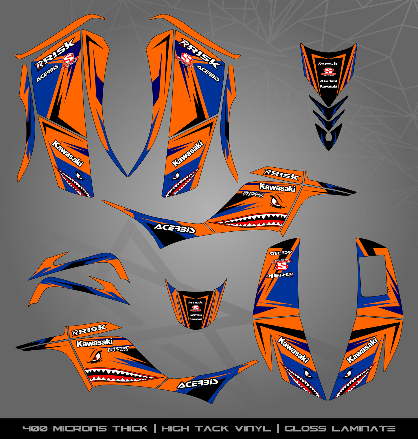 Full Sticker Kit for Kawasaki KFX 700