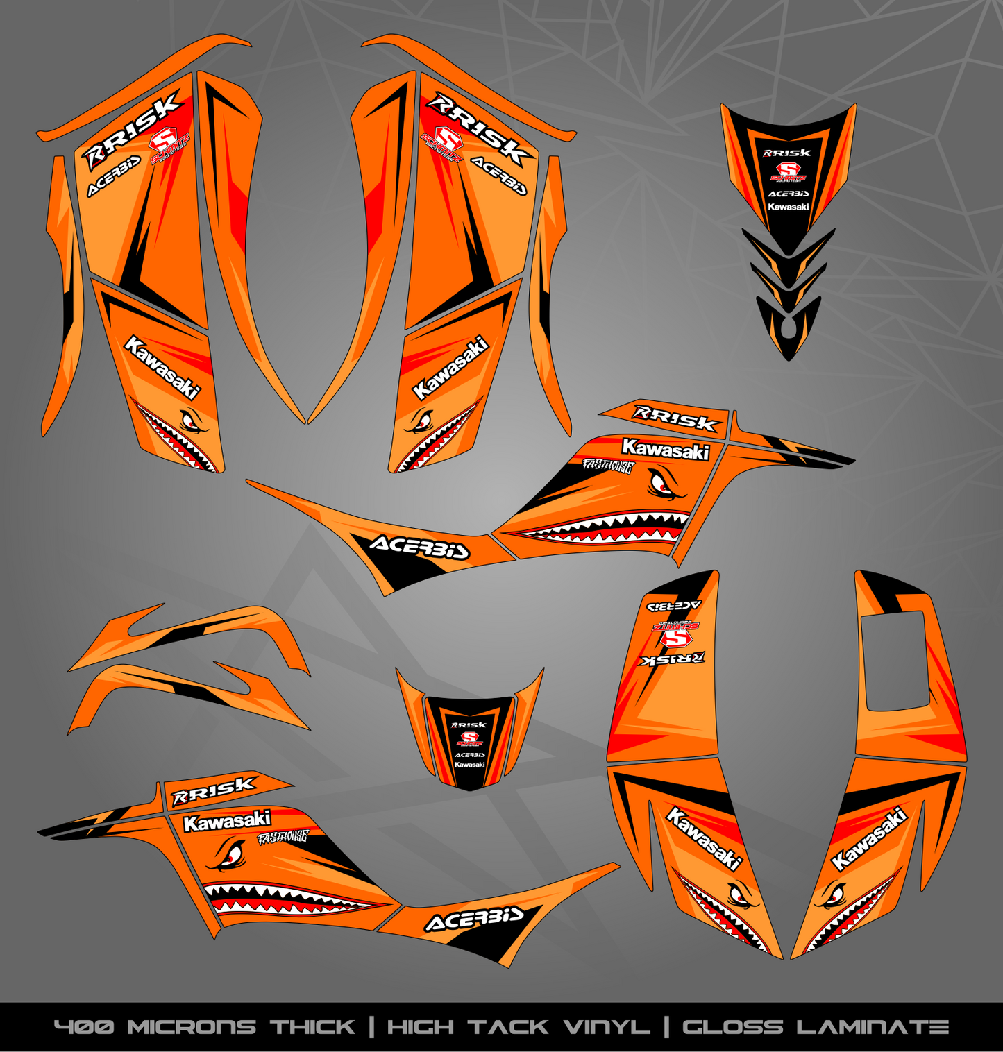 Full Sticker Kit for Kawasaki KFX 700