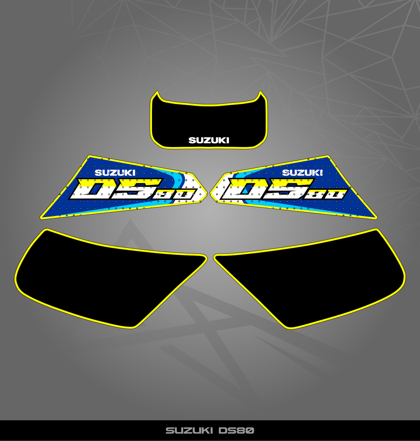 Partial Sticker Kit for Suzuki DS 80
