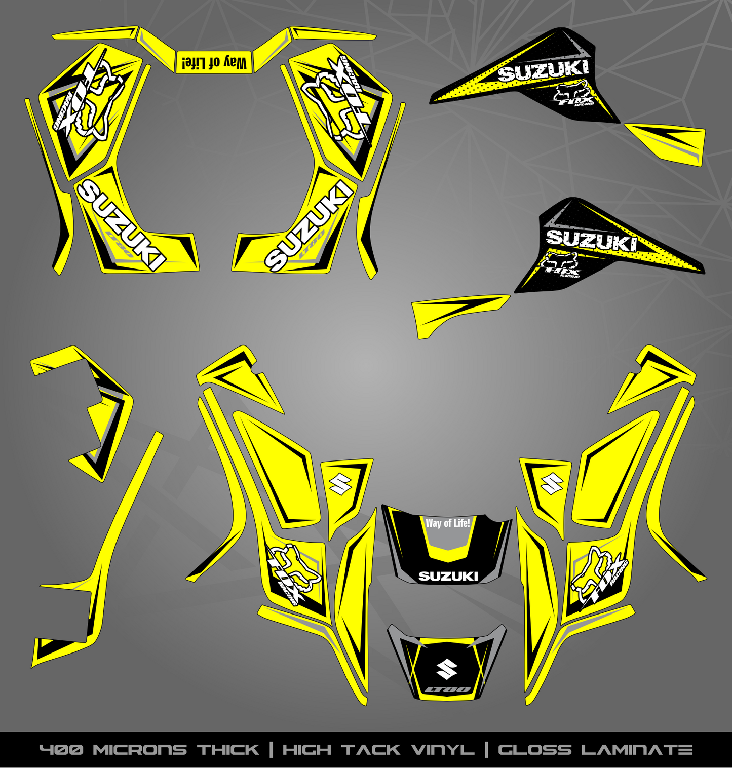 Full Sticker Kit for Suzuki LT 80