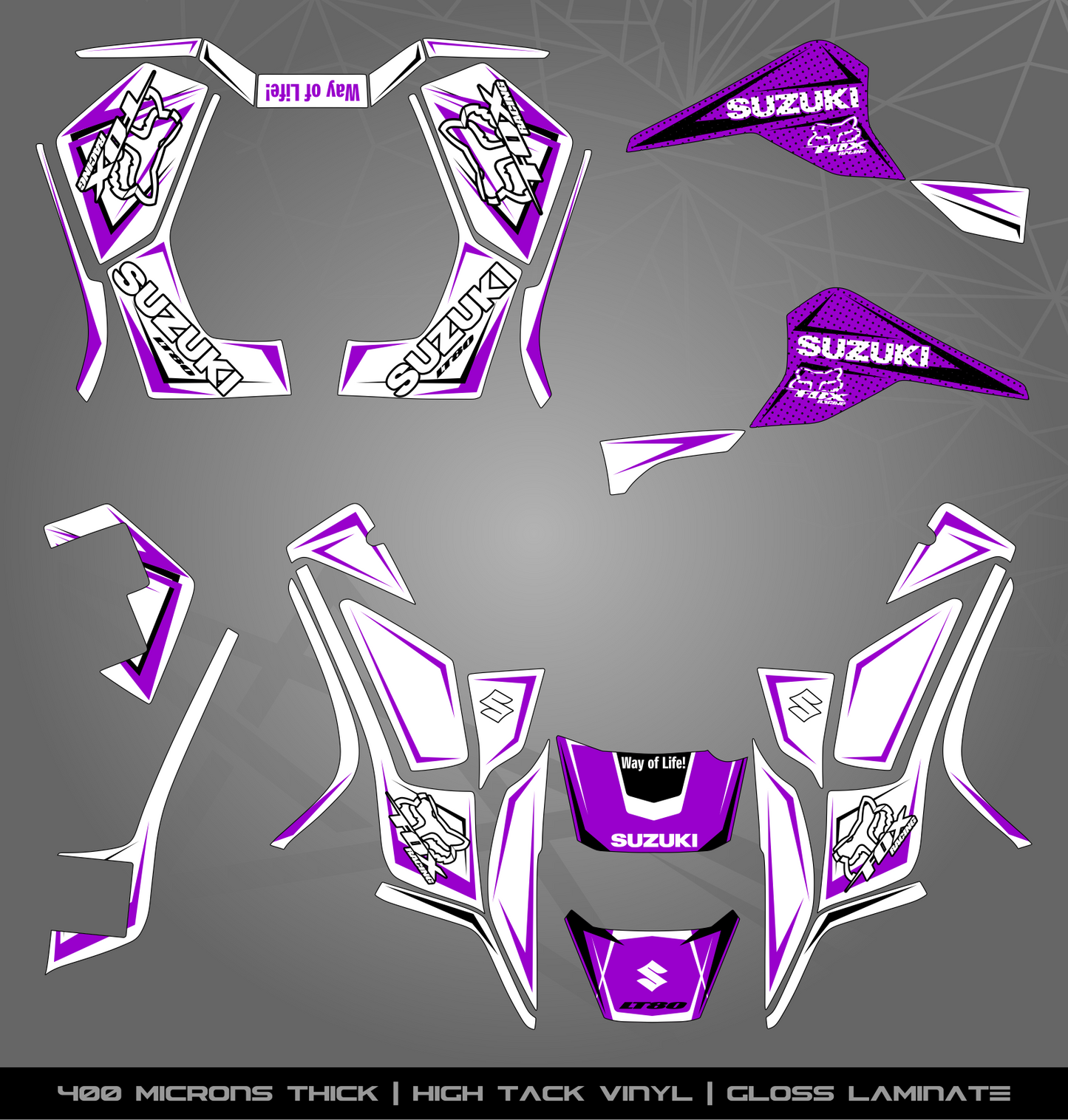 Full Sticker Kit for Suzuki LT 80