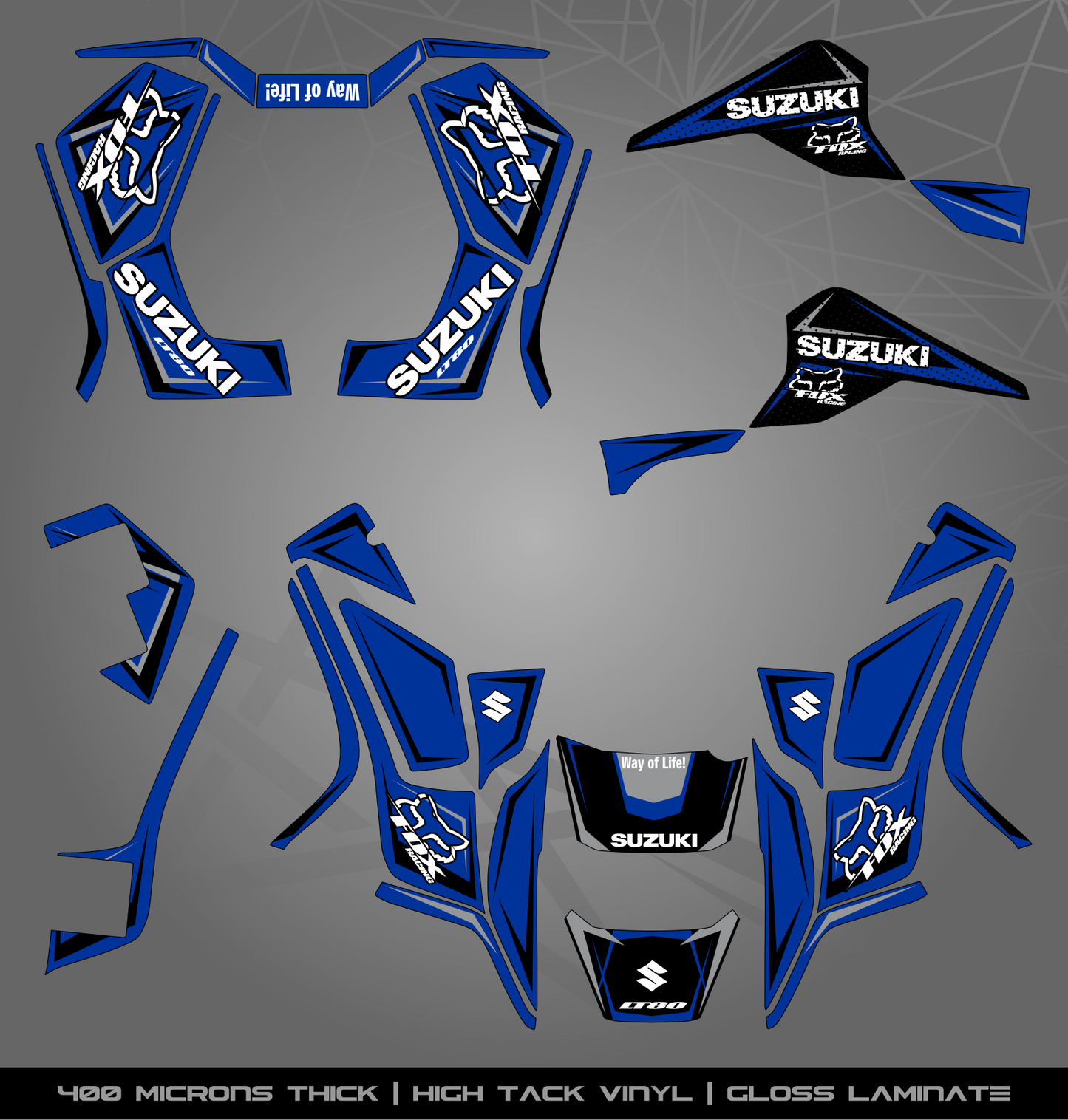Full Sticker Kit for Suzuki LT 80