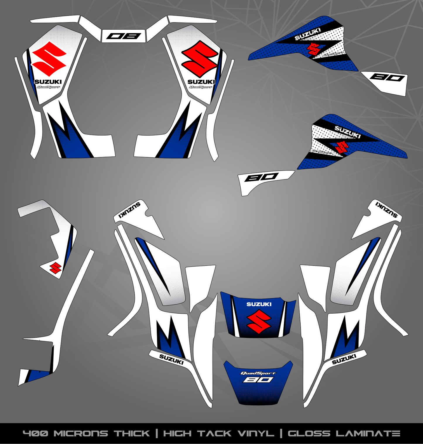 Full Sticker Kit for Suzuki LT 80