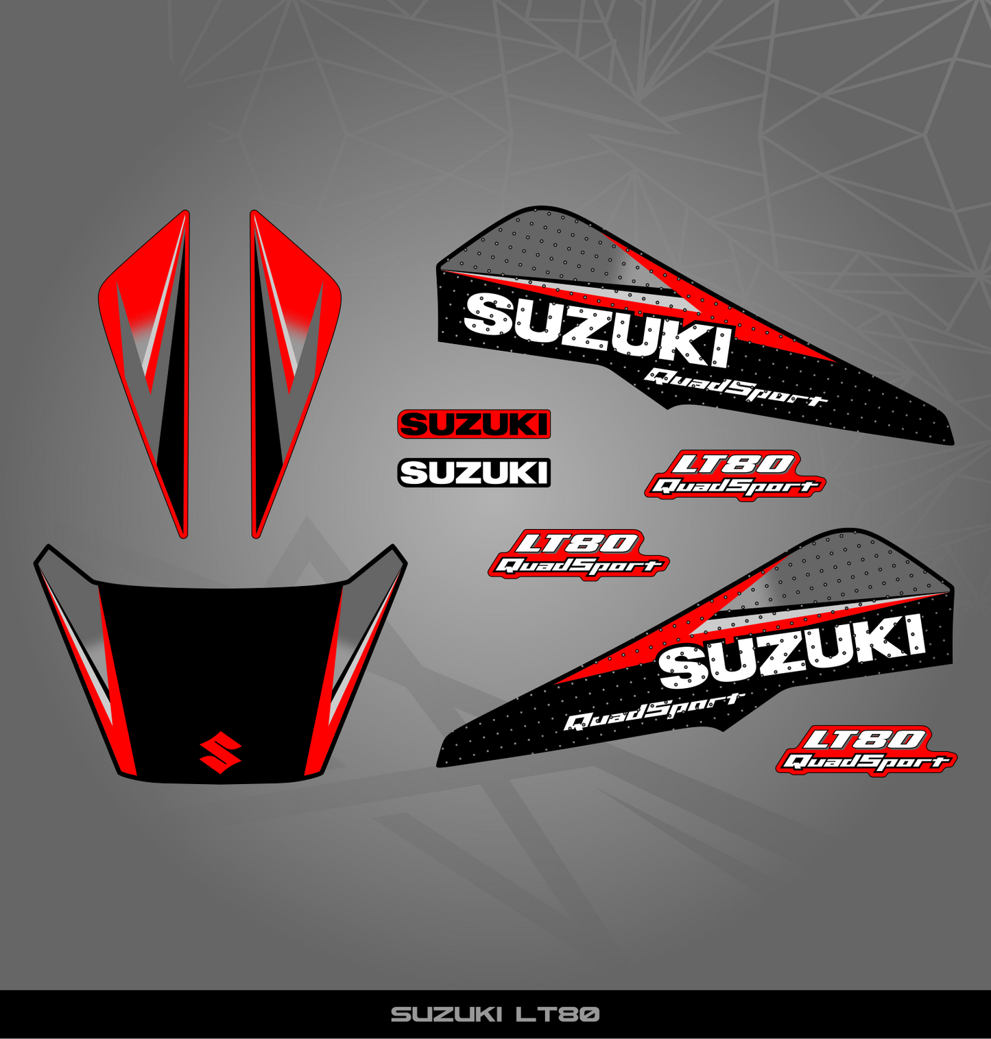 Partial Sticker Kit for Suzuki LT 80