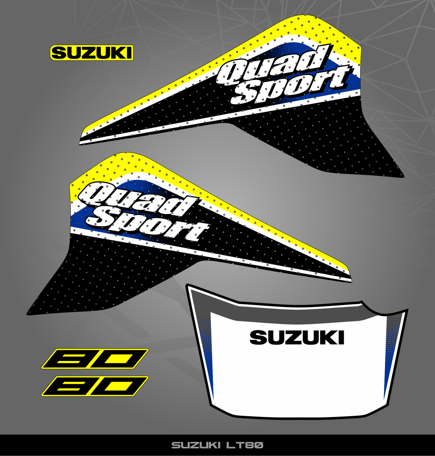 Partial Sticker Kit for Suzuki LT 80