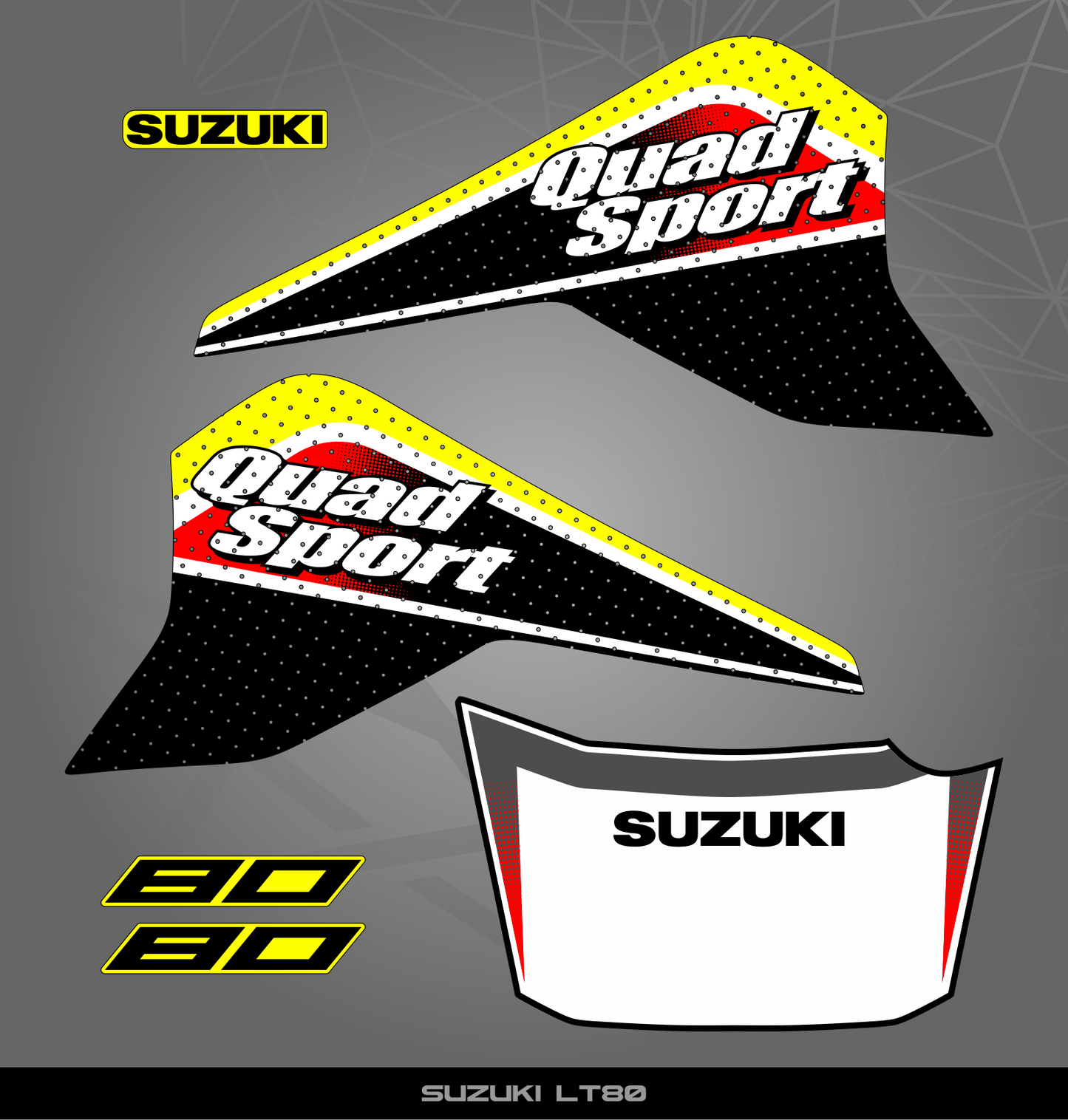 Partial Sticker Kit for Suzuki LT 80