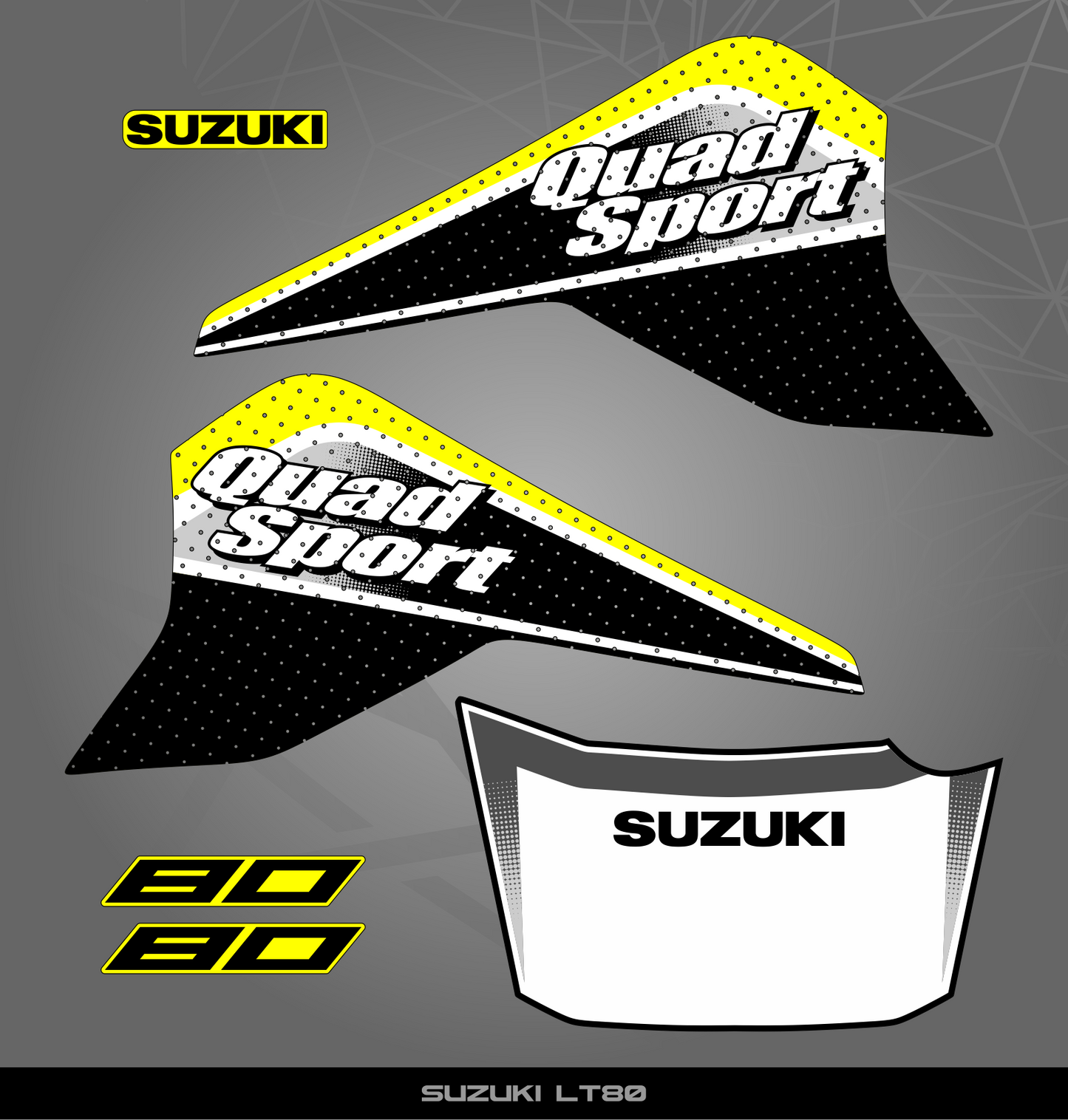 Partial Sticker Kit for Suzuki LT 80