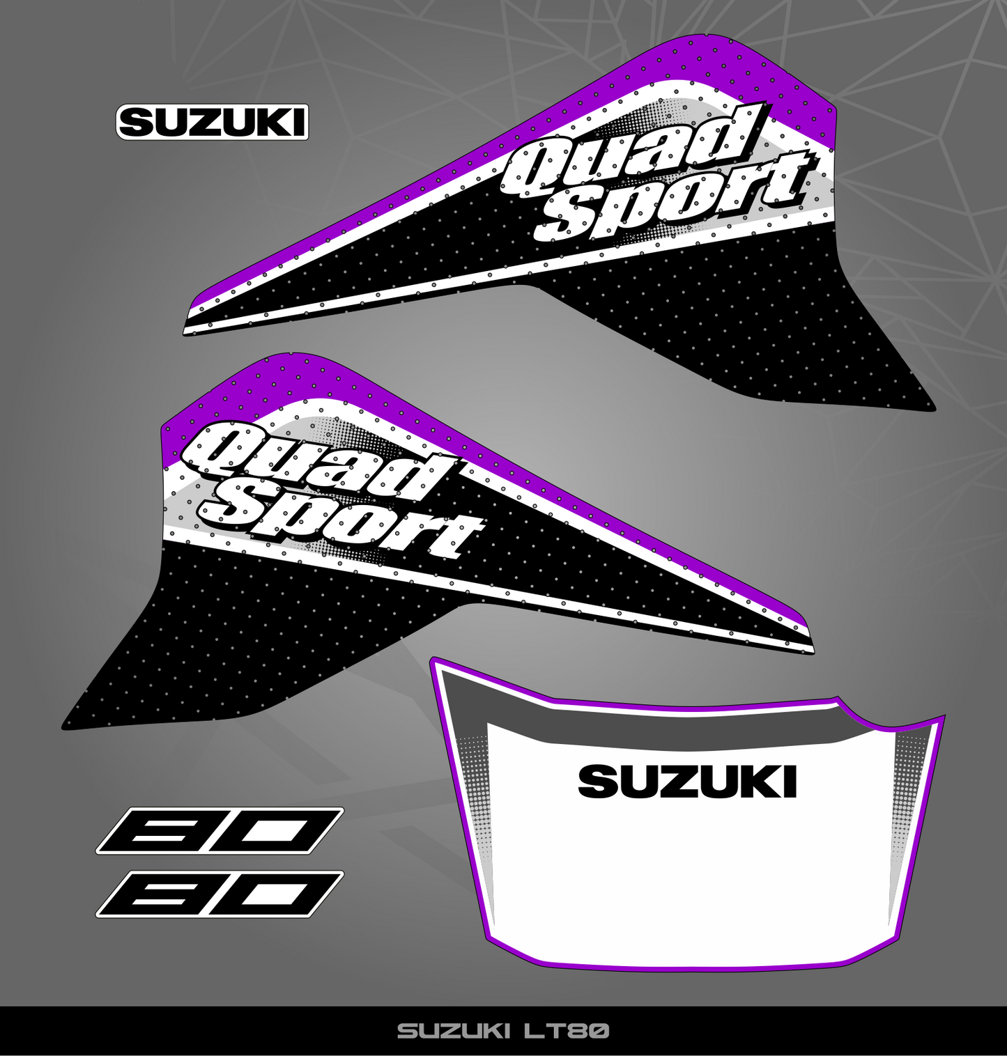 Partial Sticker Kit for Suzuki LT 80