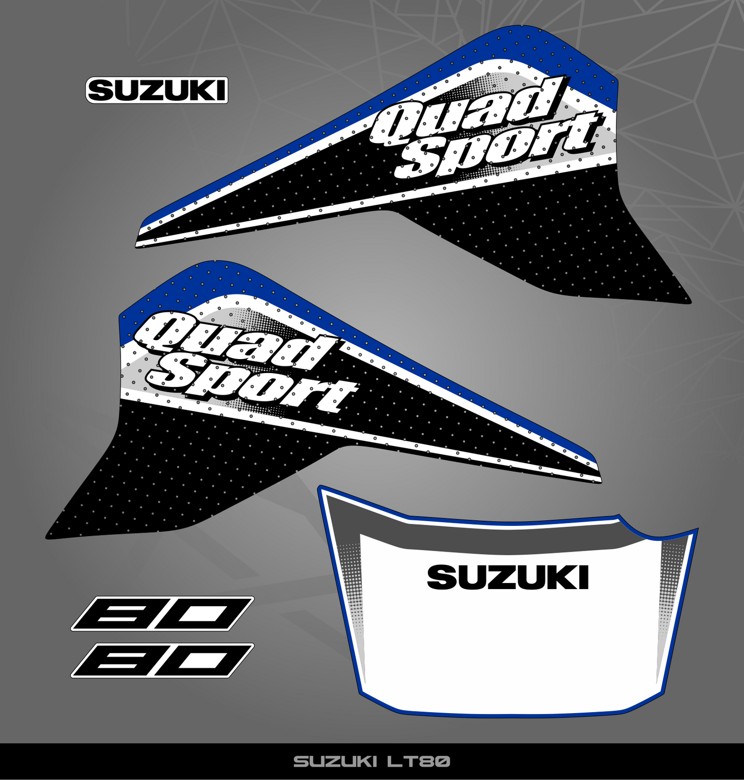 Partial Sticker Kit for Suzuki LT 80