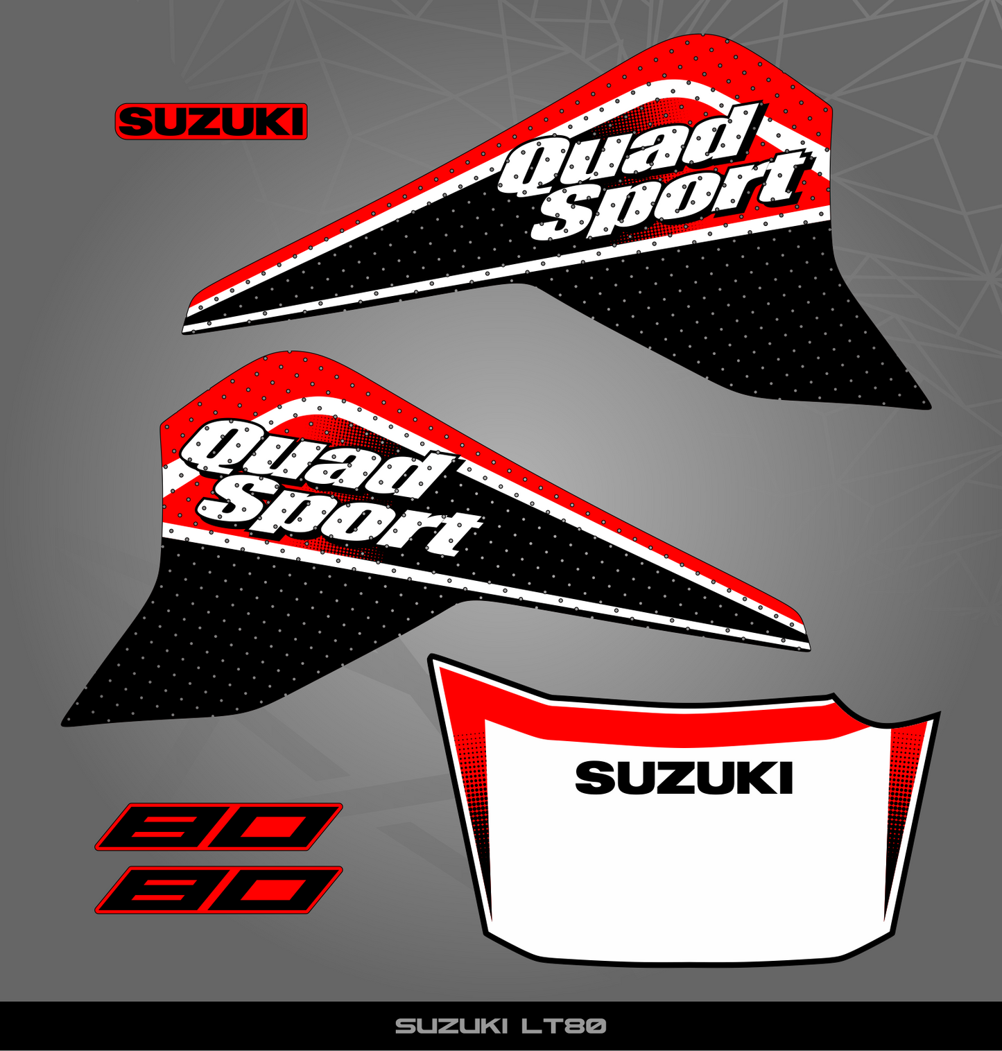 Partial Sticker Kit for Suzuki LT 80