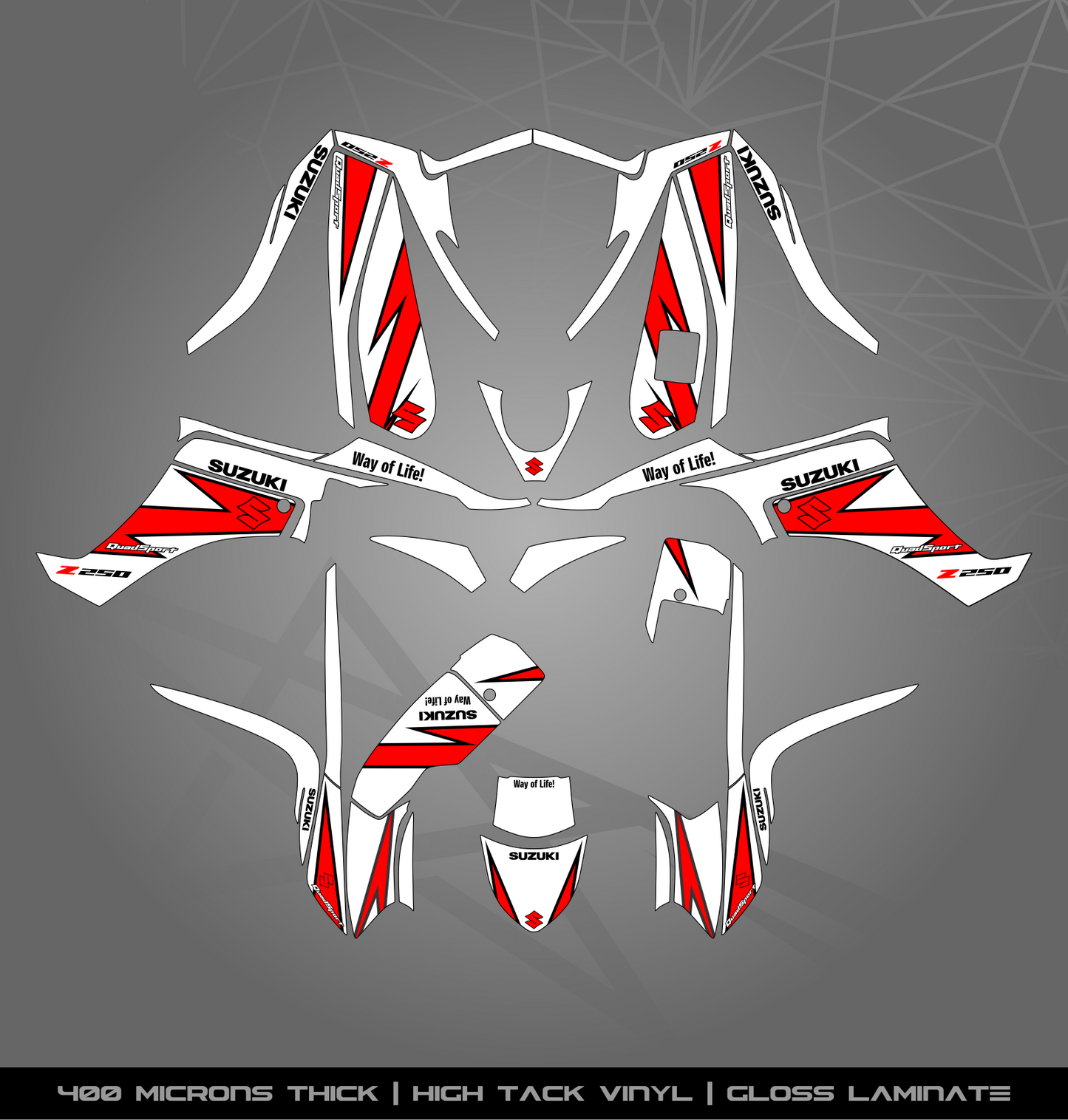 Full Sticker Kit for Suzuki LTZ 250