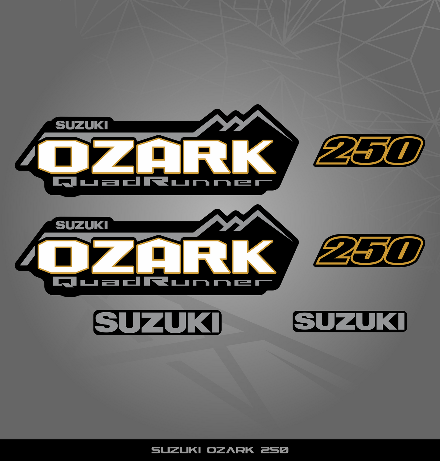 Partial Sticker Kit for Suzuki Ozark 250