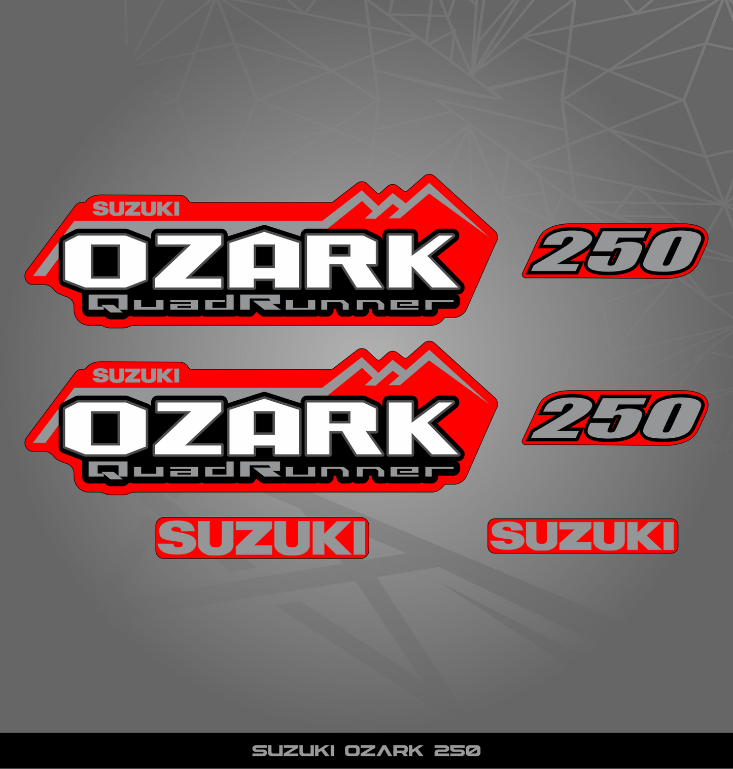 Partial Sticker Kit for Suzuki Ozark 250