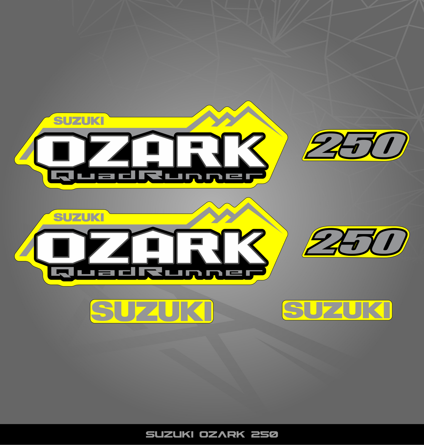 Partial Sticker Kit for Suzuki Ozark 250