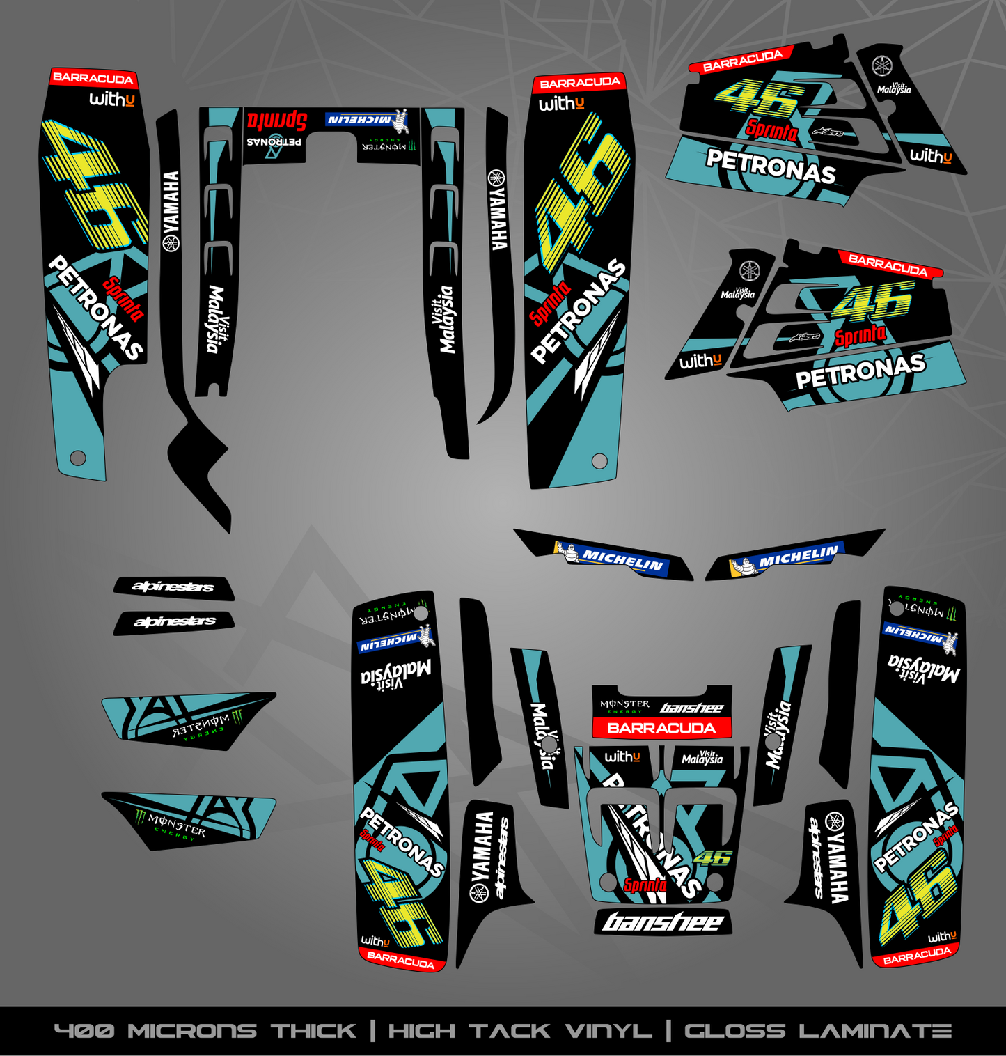 Full Sticker Kit for Yamaha Banshee 350