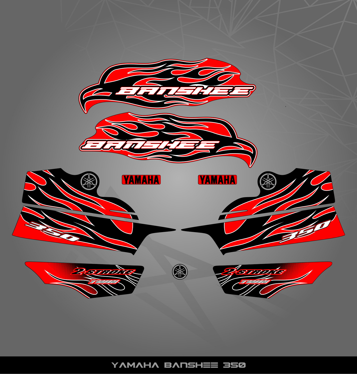 Partial Sticker Kit for Yamaha Banshee 350