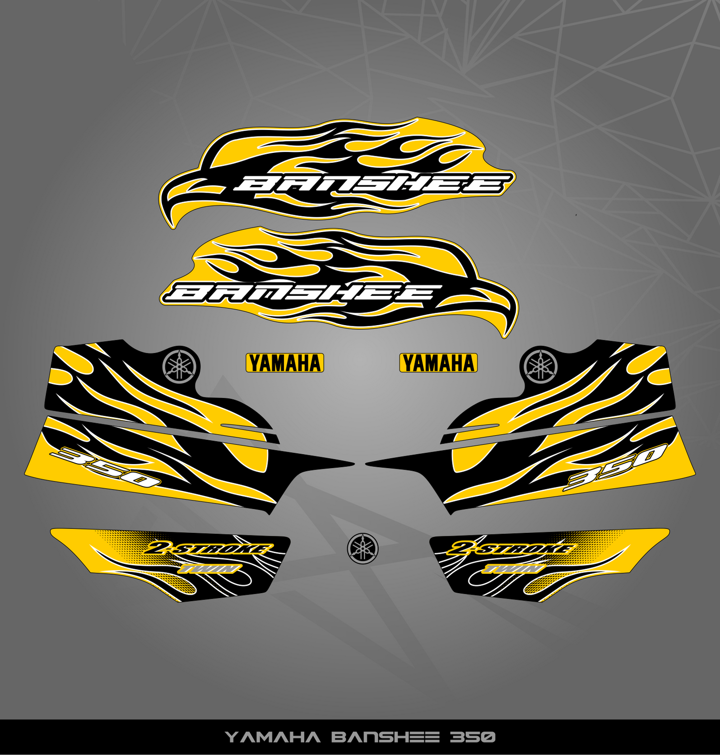 Partial Sticker Kit for Yamaha Banshee 350