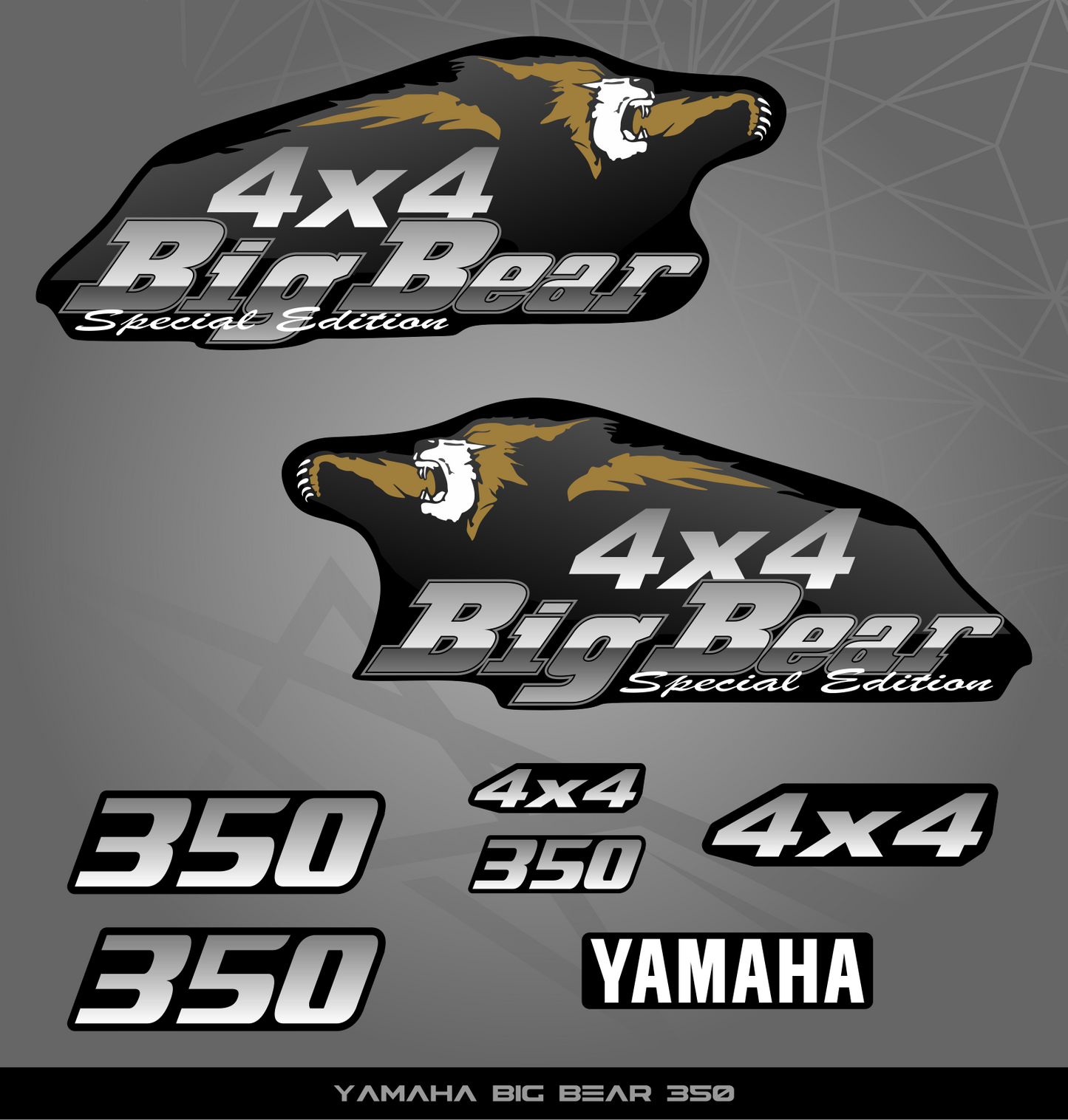 Partial Sticker Kit for Yamaha Big Bear 350
