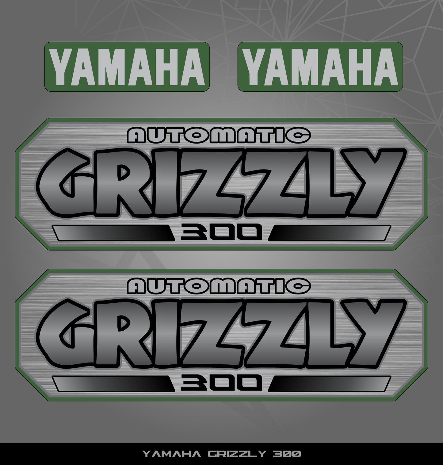Partial Sticker Kit for Yamaha Grizzly 300