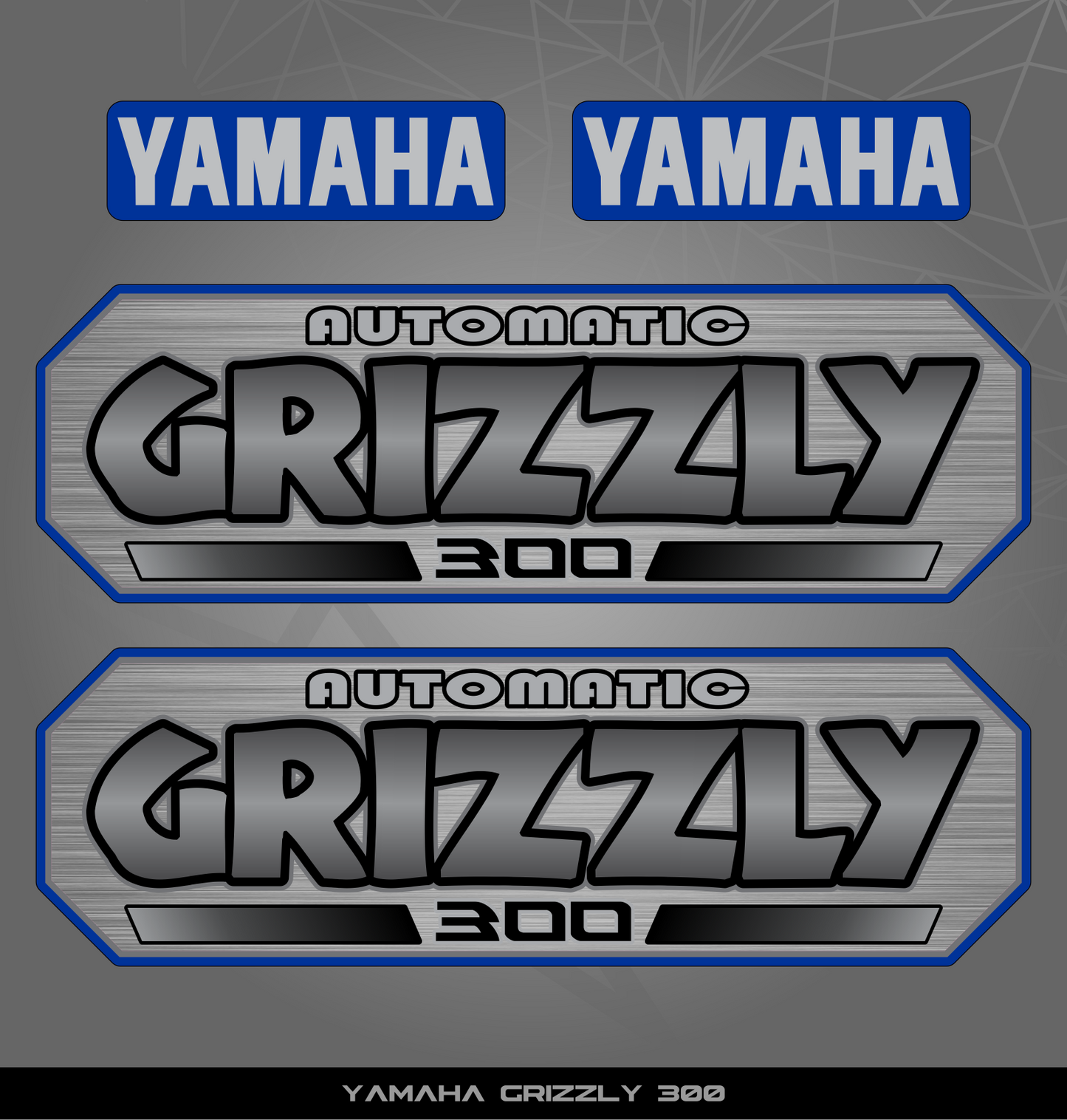 Partial Sticker Kit for Yamaha Grizzly 300