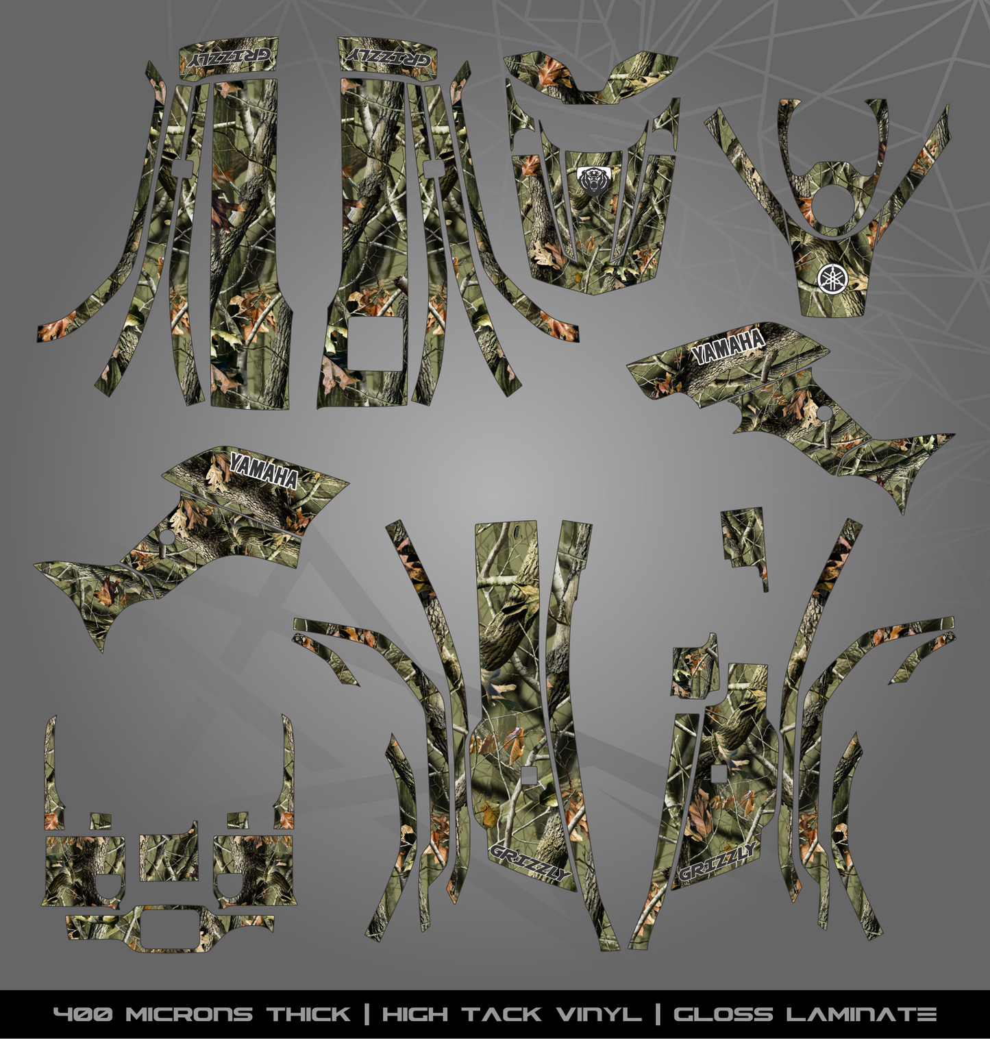 Full Sticker Kit for Yamaha Grizzly 350