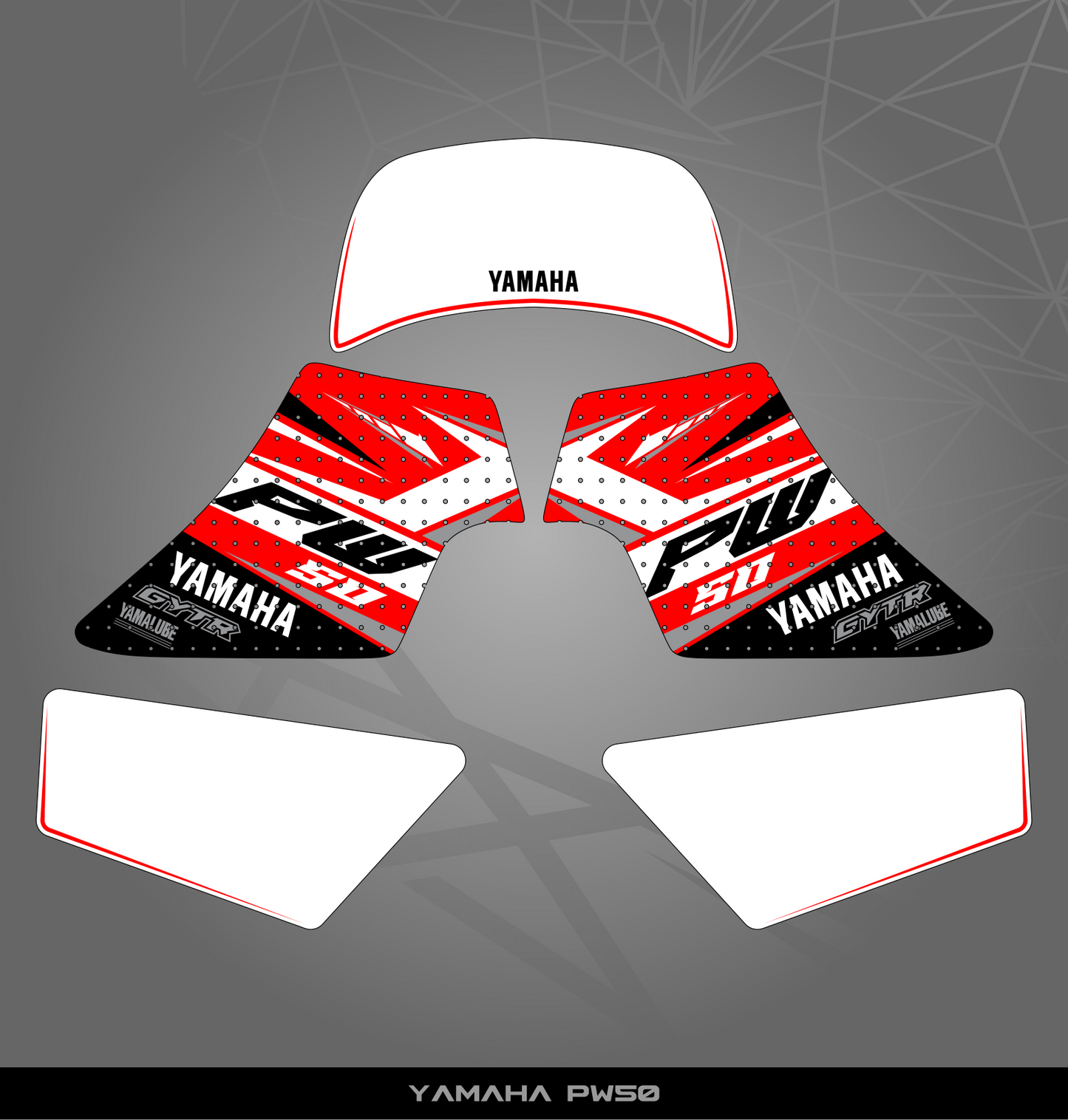 Partial Sticker Kit for Yamaha PW 50