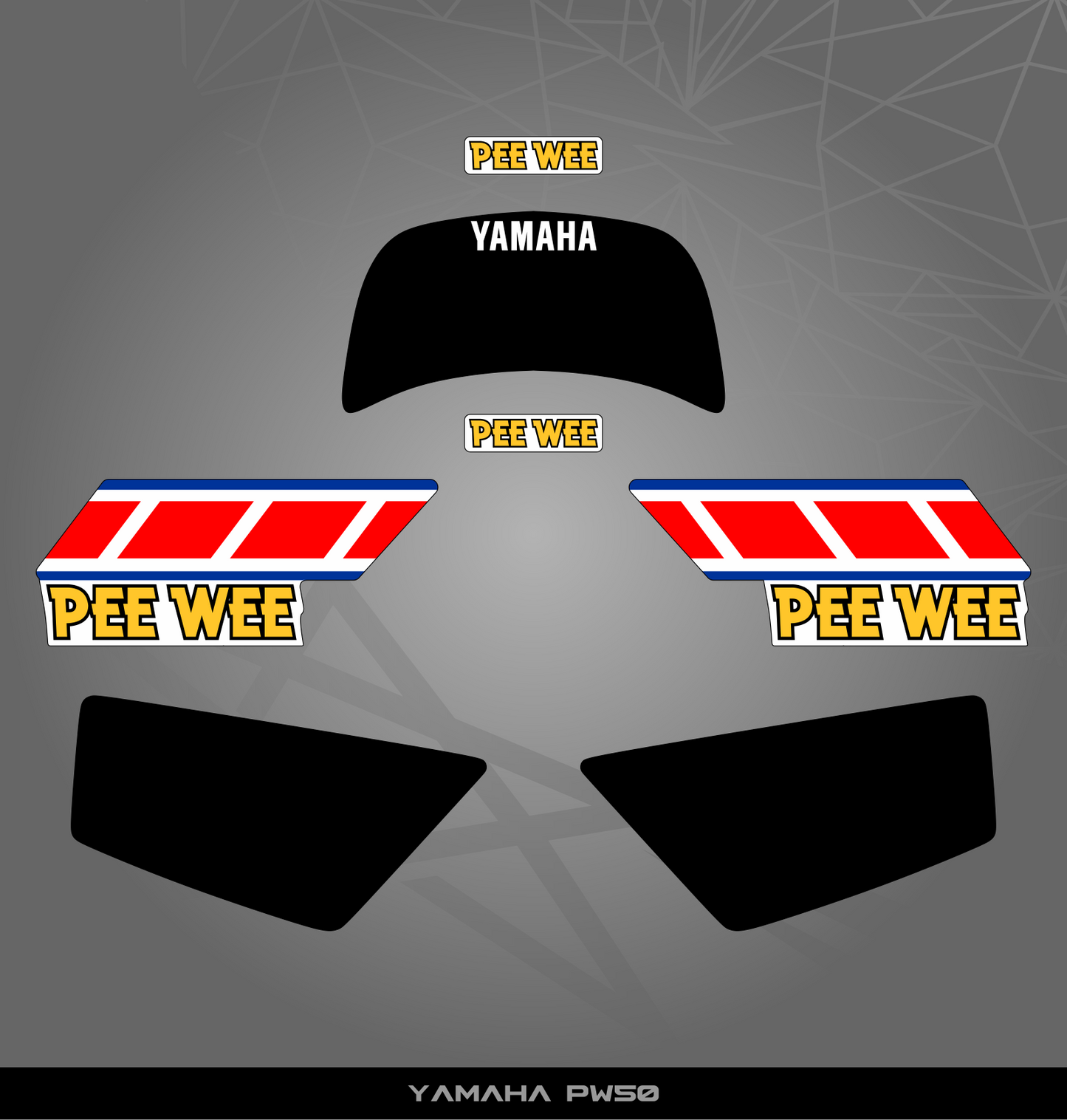 Partial Sticker Kit for Yamaha PW 50