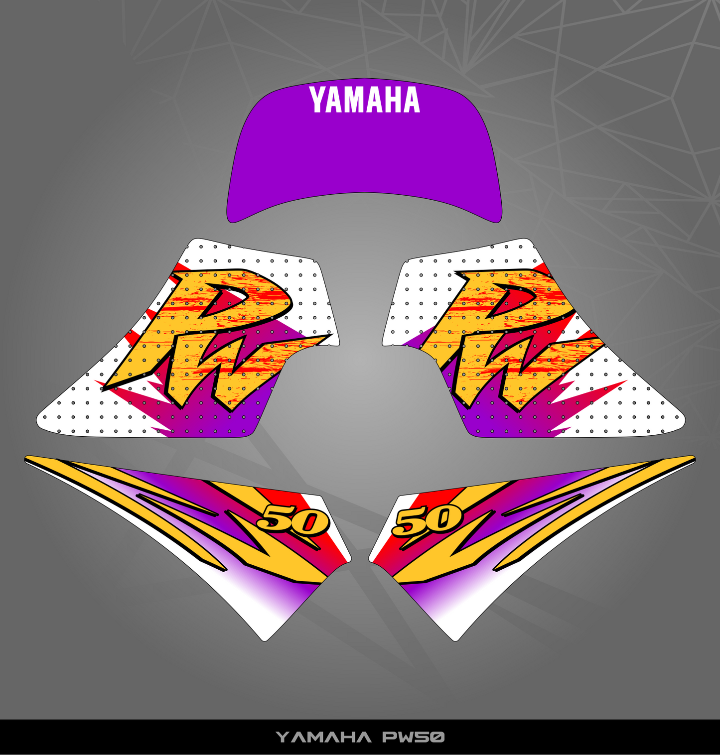 Partial Sticker Kit for Yamaha PW 50