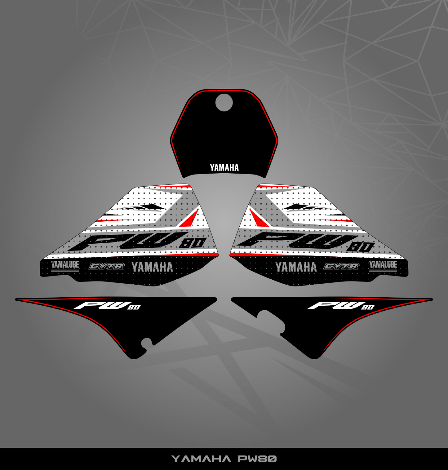 Partial Sticker Kit for Yamaha PW 80