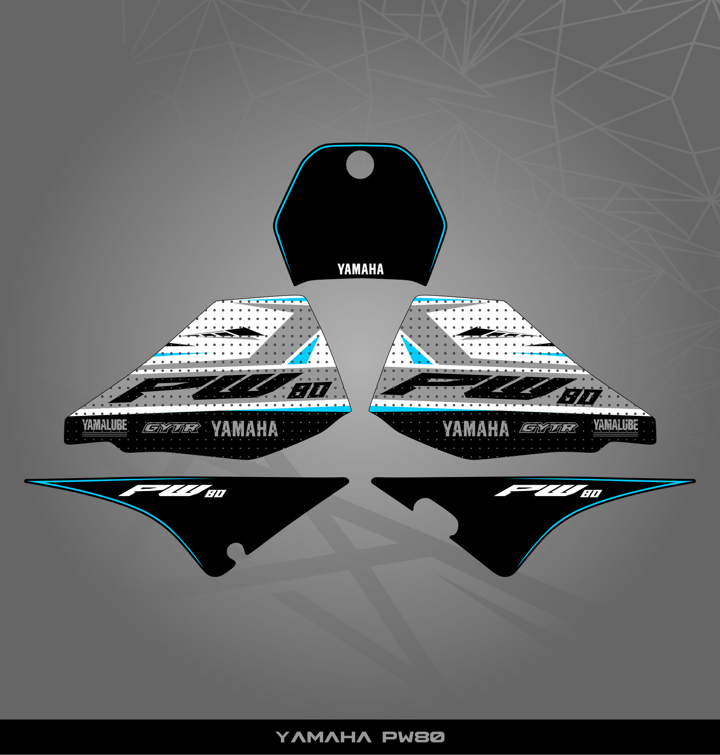 Partial Sticker Kit for Yamaha PW 80