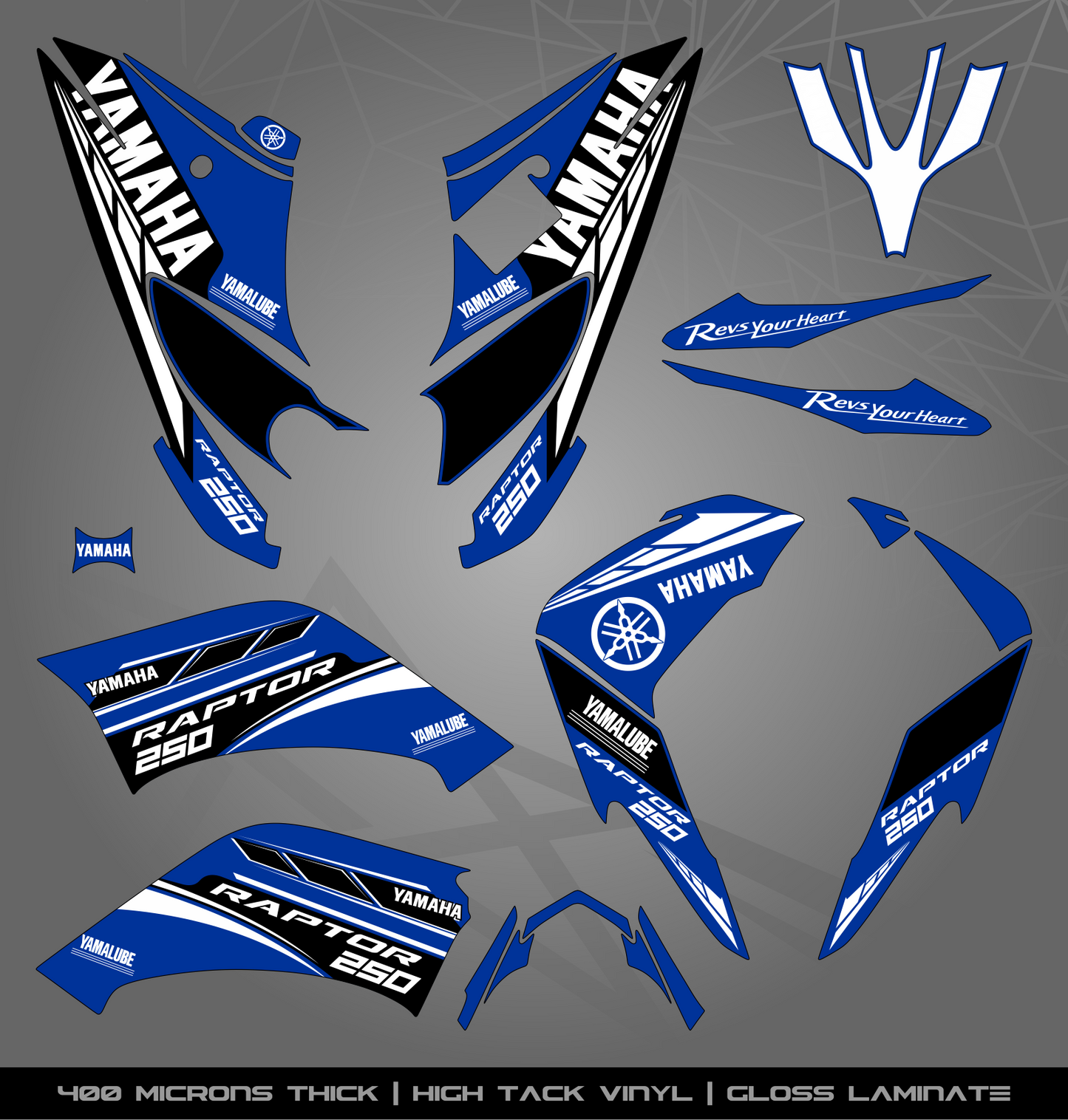 Full Sticker Kit for Yamaha Raptor 250