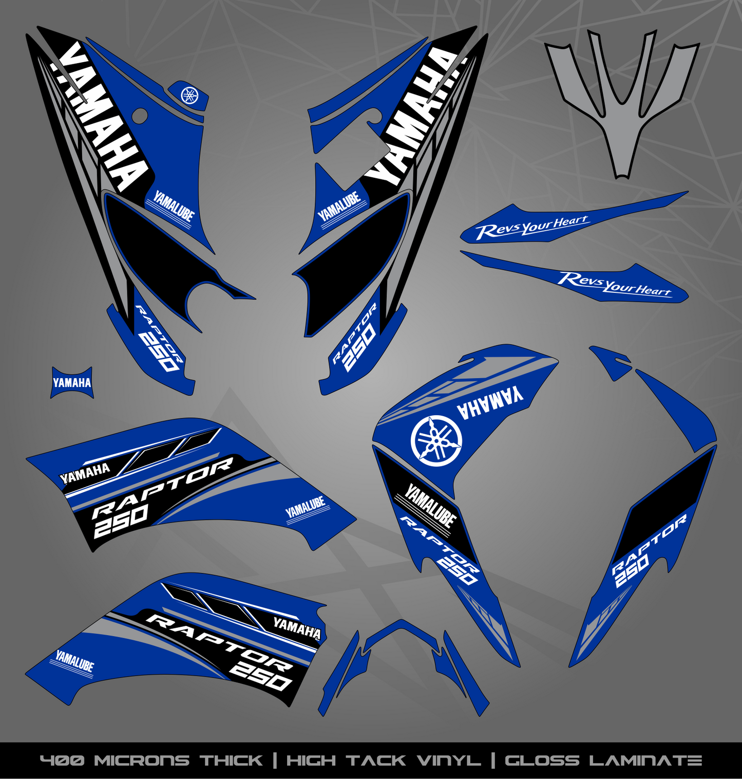 Full Sticker Kit for Yamaha Raptor 250