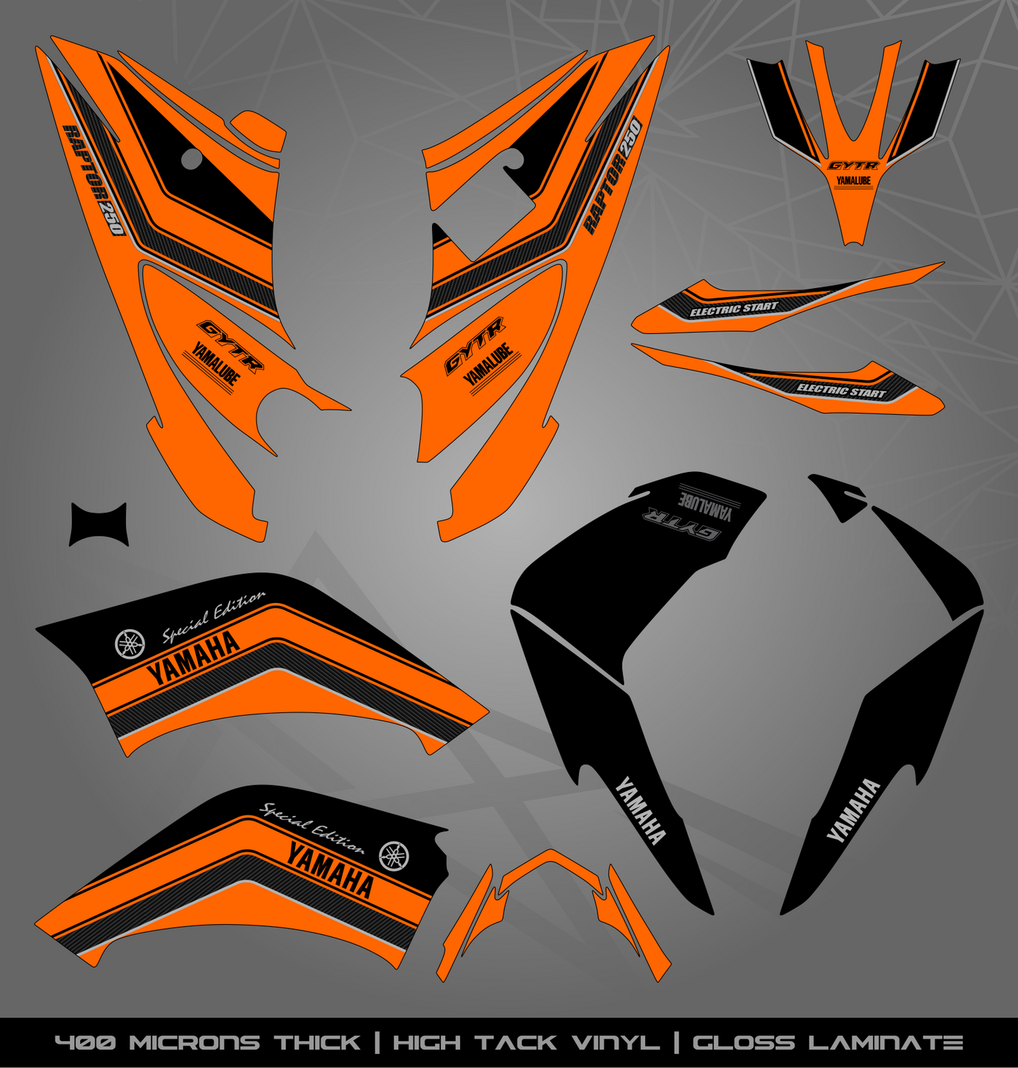 Full Sticker Kit for Yamaha Raptor 250