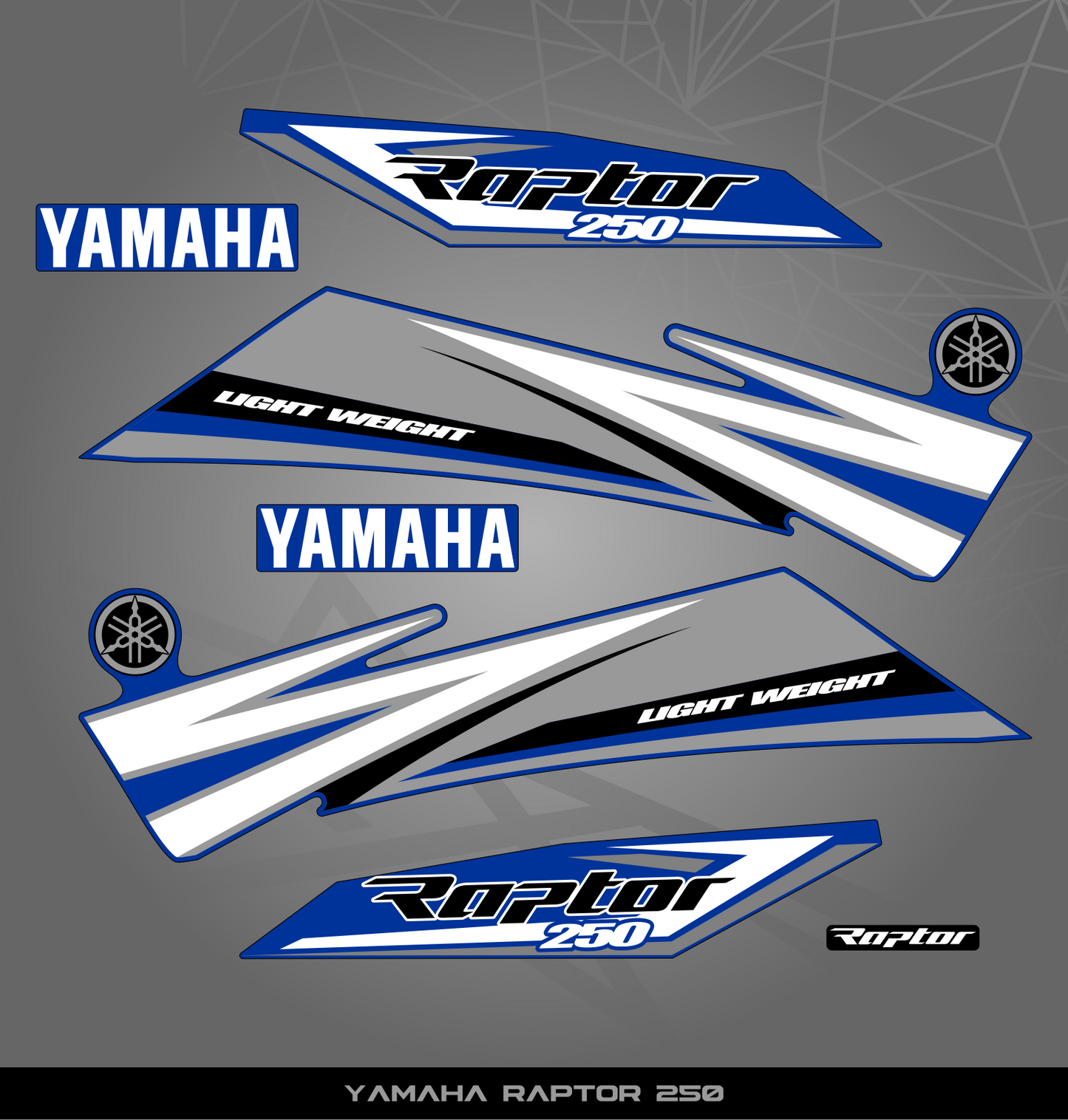 Partial Sticker Kit for Yamaha Raptor 250