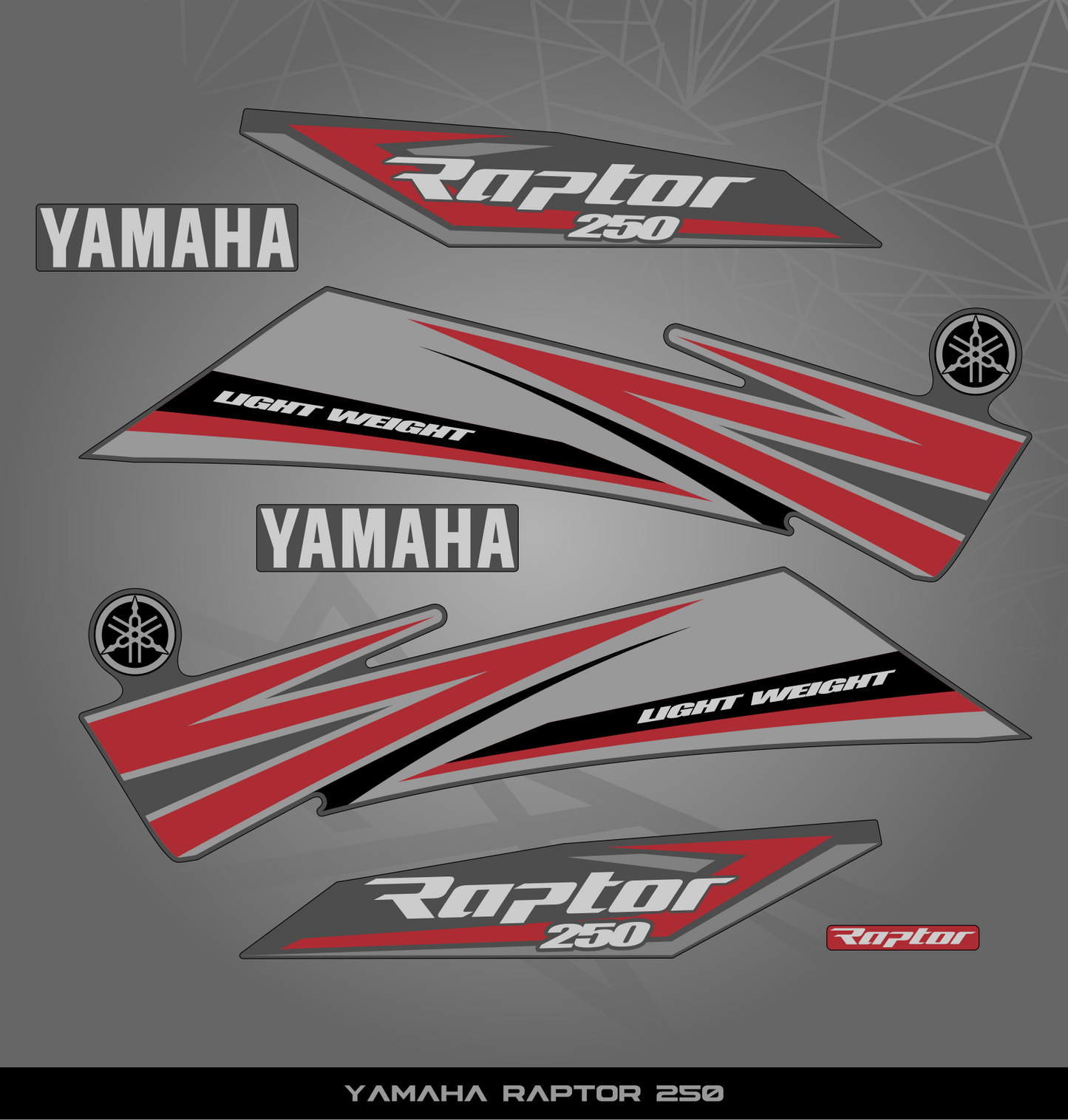 Partial Sticker Kit for Yamaha Raptor 250