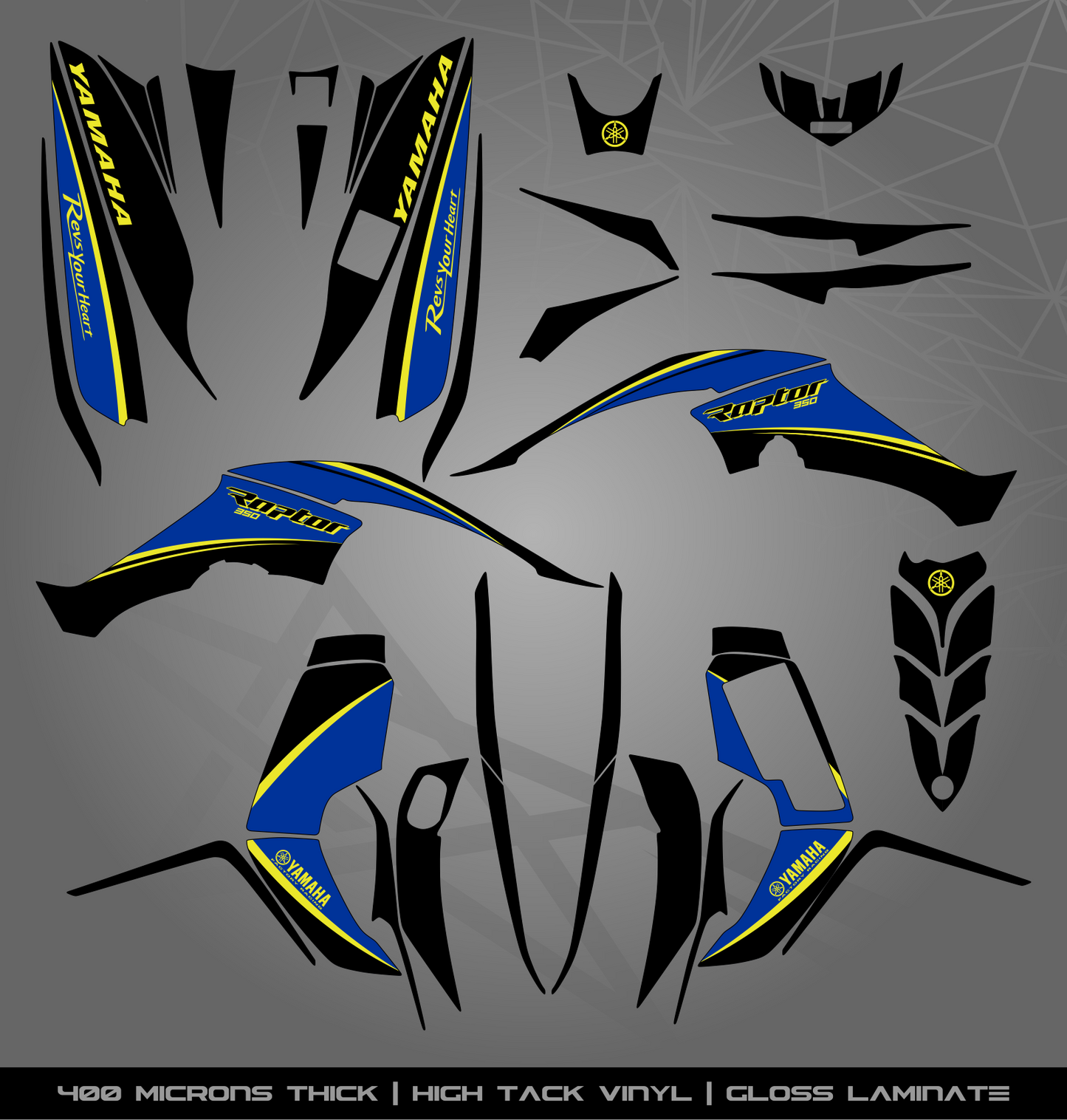 Full Sticker Kit for Yamaha Raptor 350