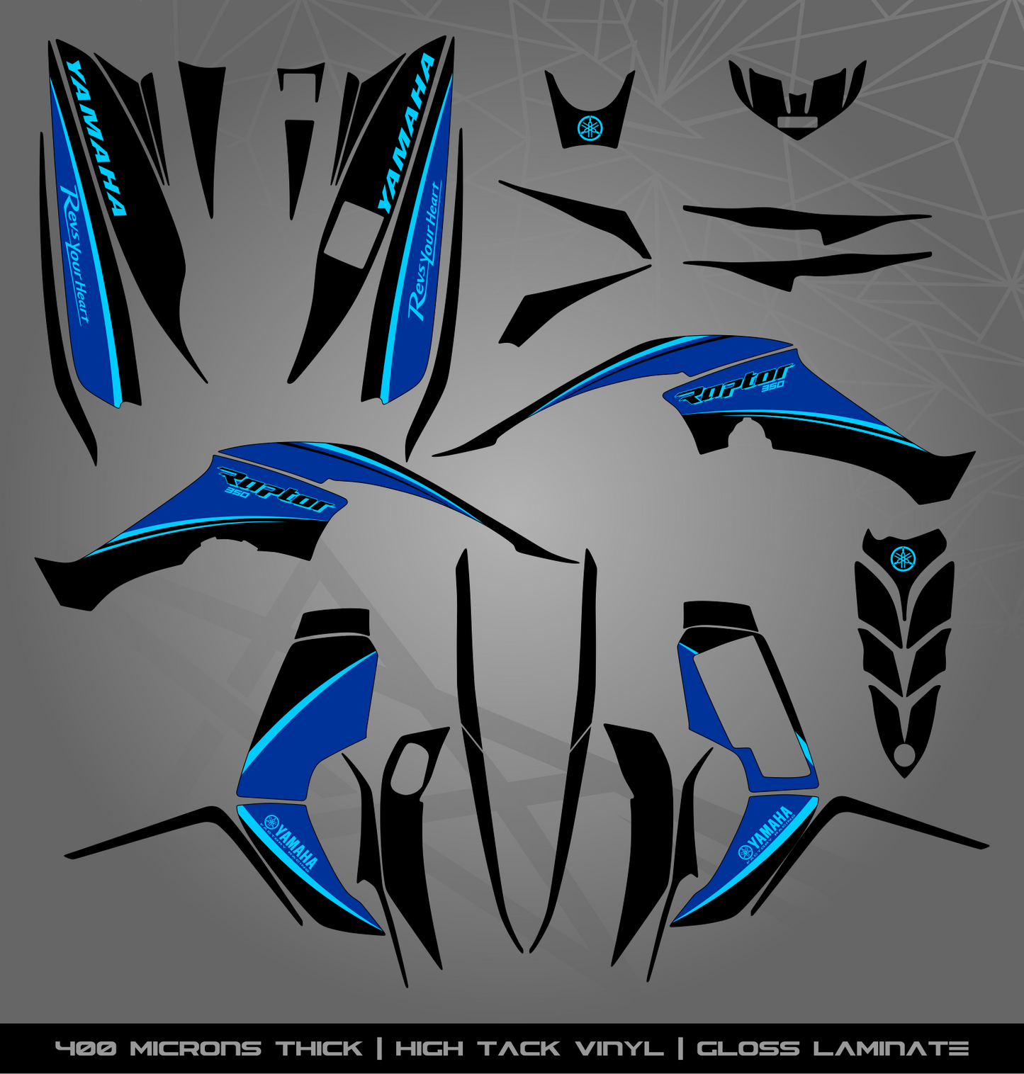 Full Sticker Kit for Yamaha Raptor 350