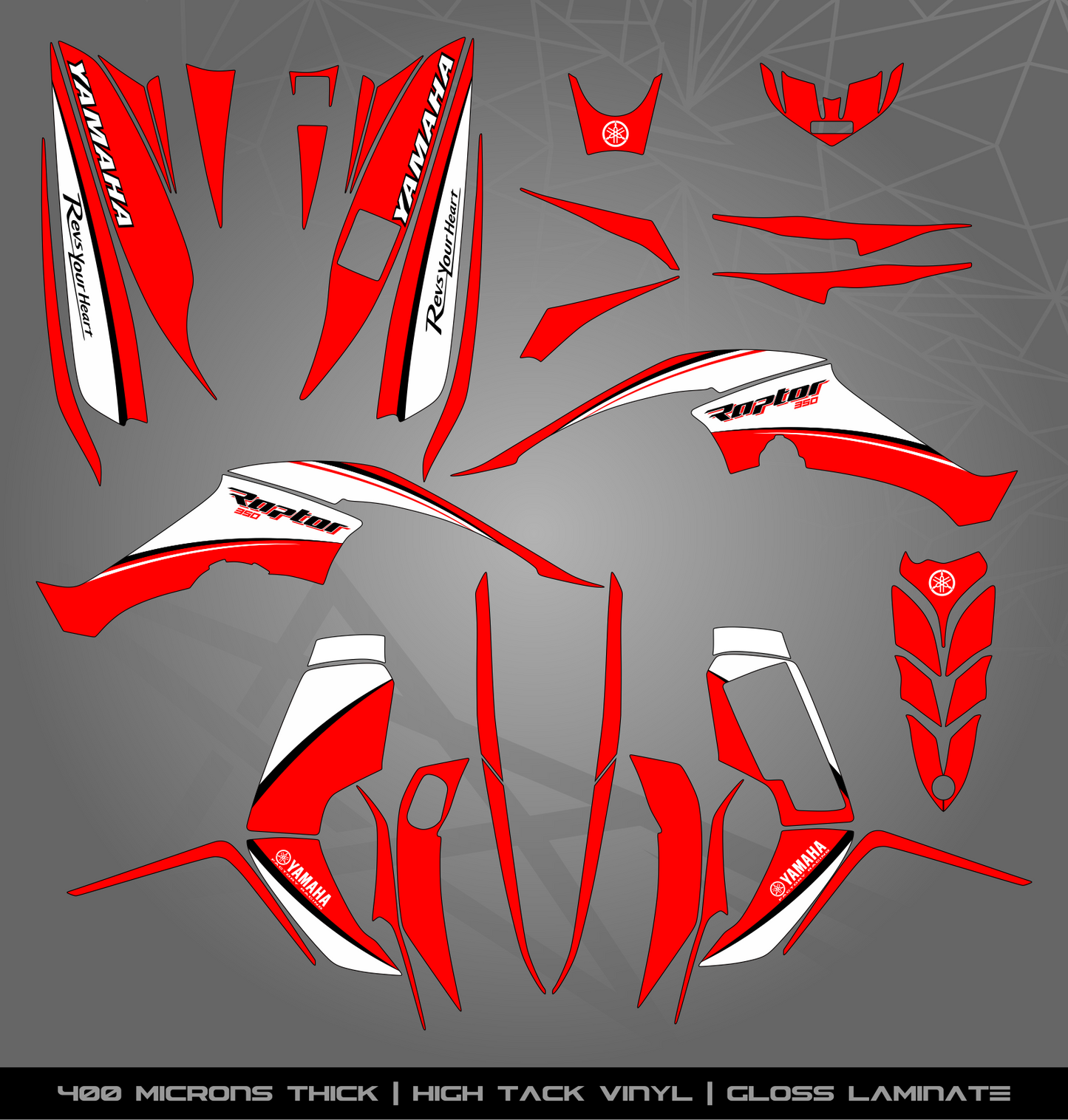 Full Sticker Kit for Yamaha Raptor 350