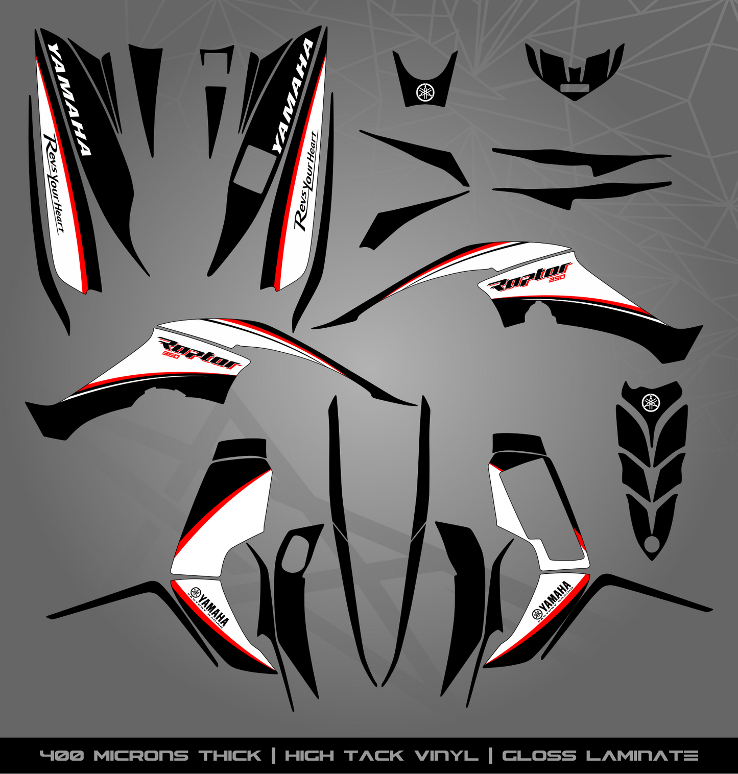 Full Sticker Kit for Yamaha Raptor 350