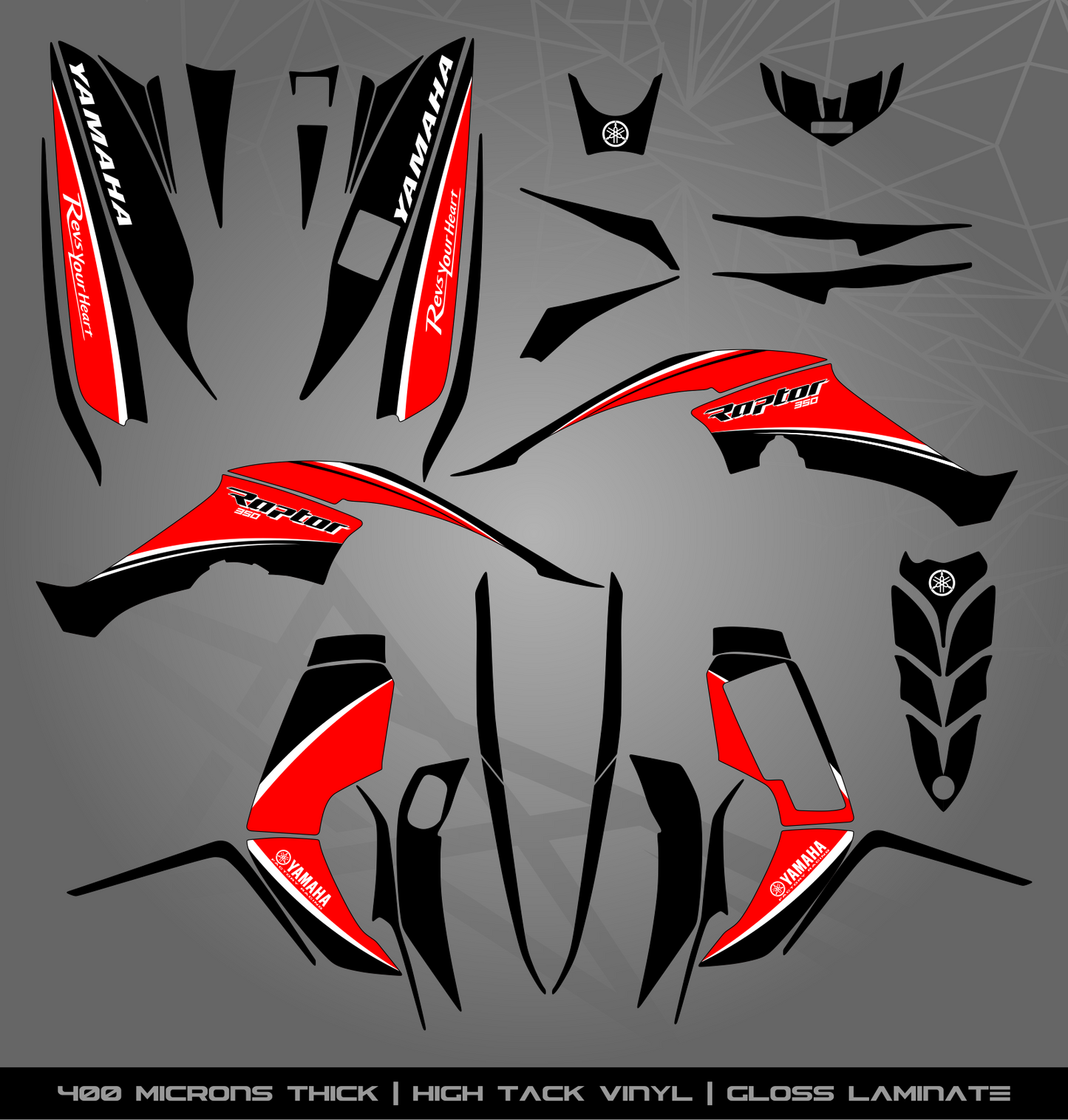 Full Sticker Kit for Yamaha Raptor 350