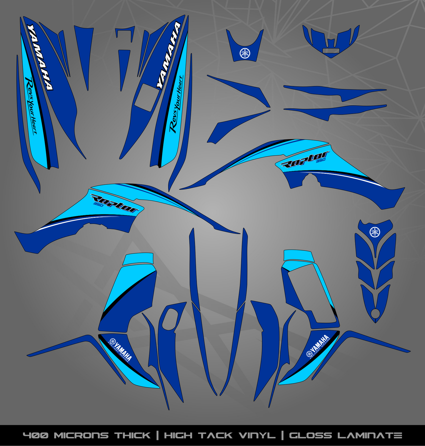 Full Sticker Kit for Yamaha Raptor 350