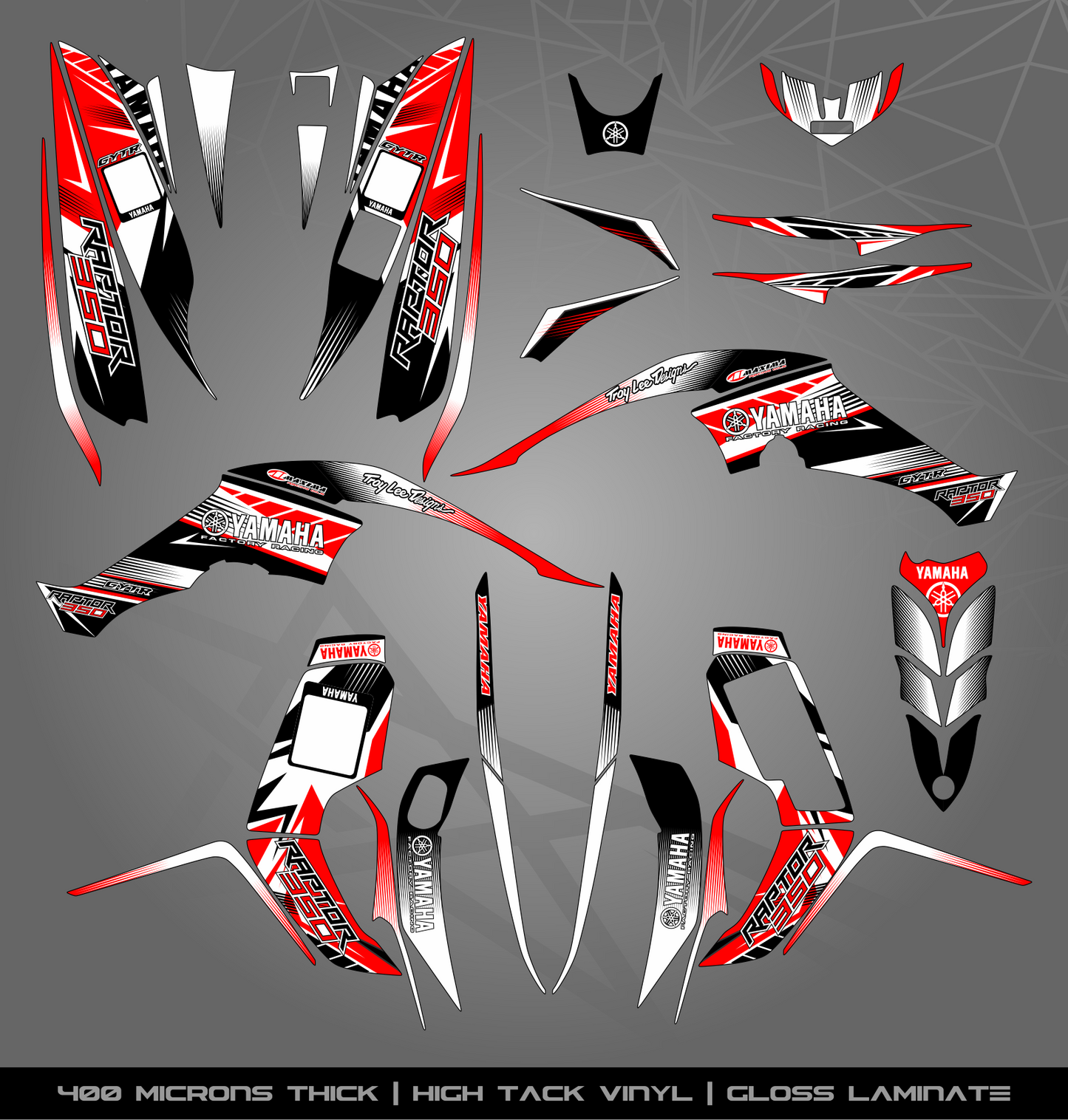 Full Sticker Kit for Yamaha Raptor 350