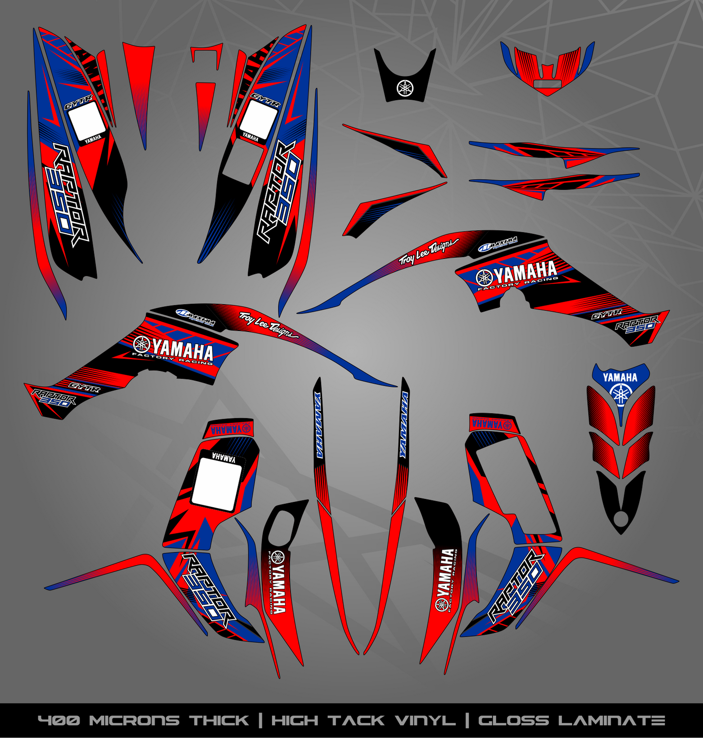 Full Sticker Kit for Yamaha Raptor 350