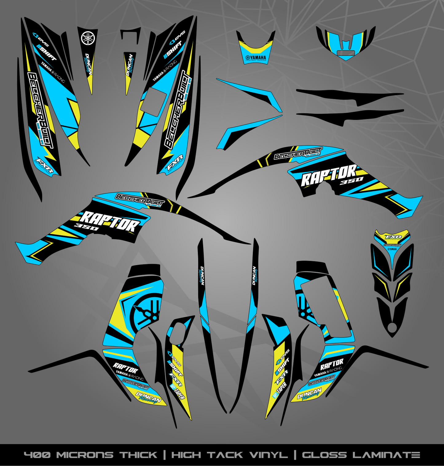 Full Sticker Kit for Yamaha Raptor 350